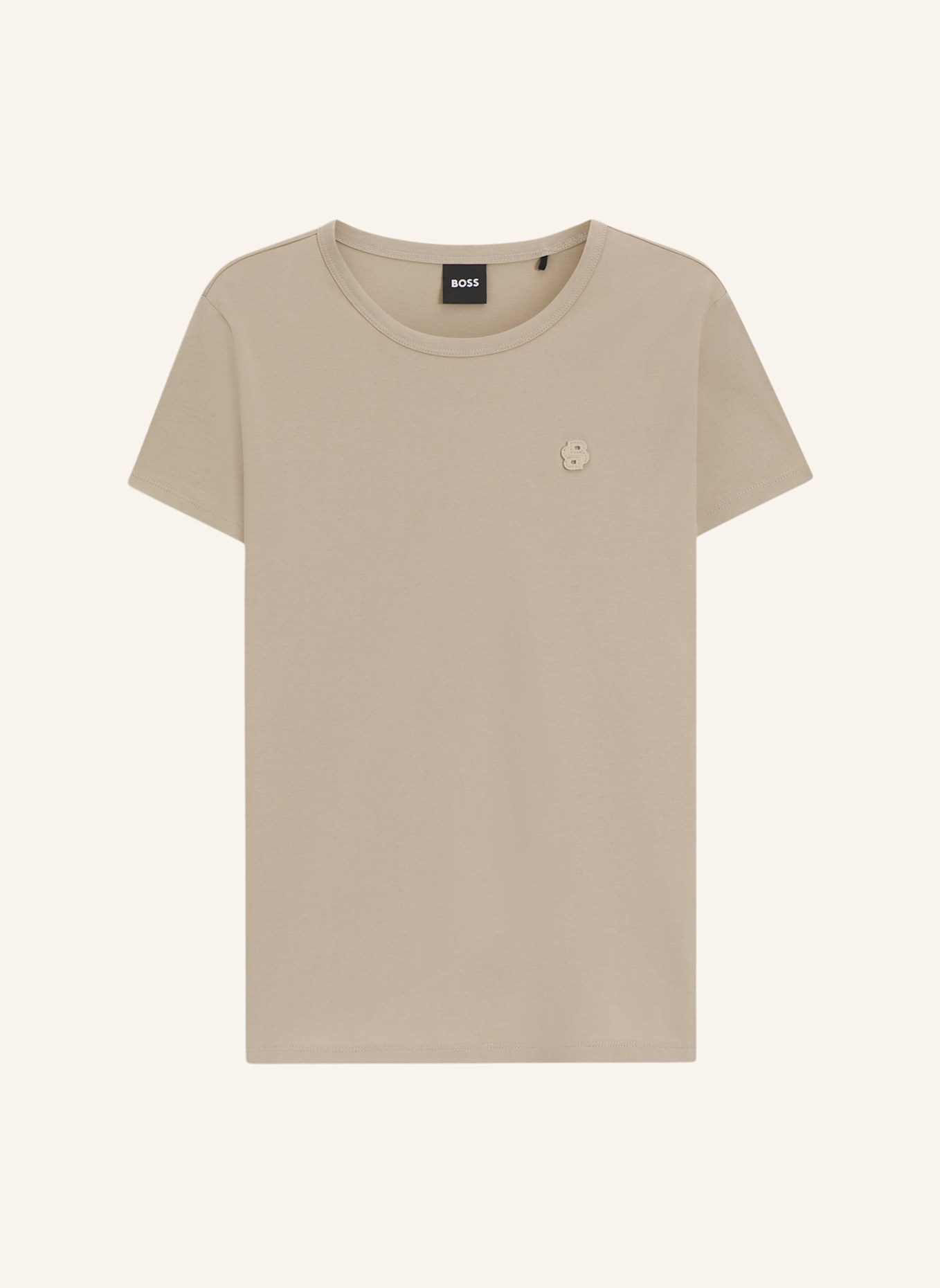 BOSS T-Shirt EVENTSA8 Slim Fit: BEIGE