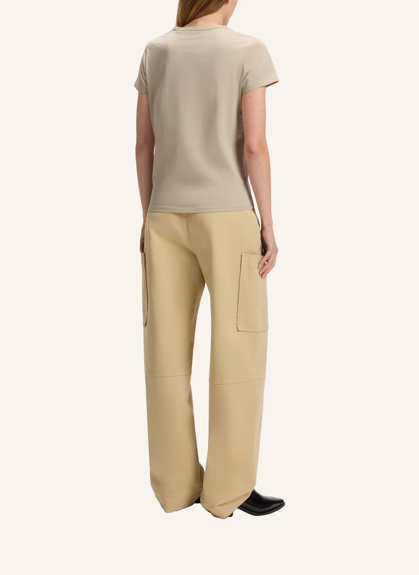 BOSS T-Shirt EVENTSA8 Slim Fit: BEIGE