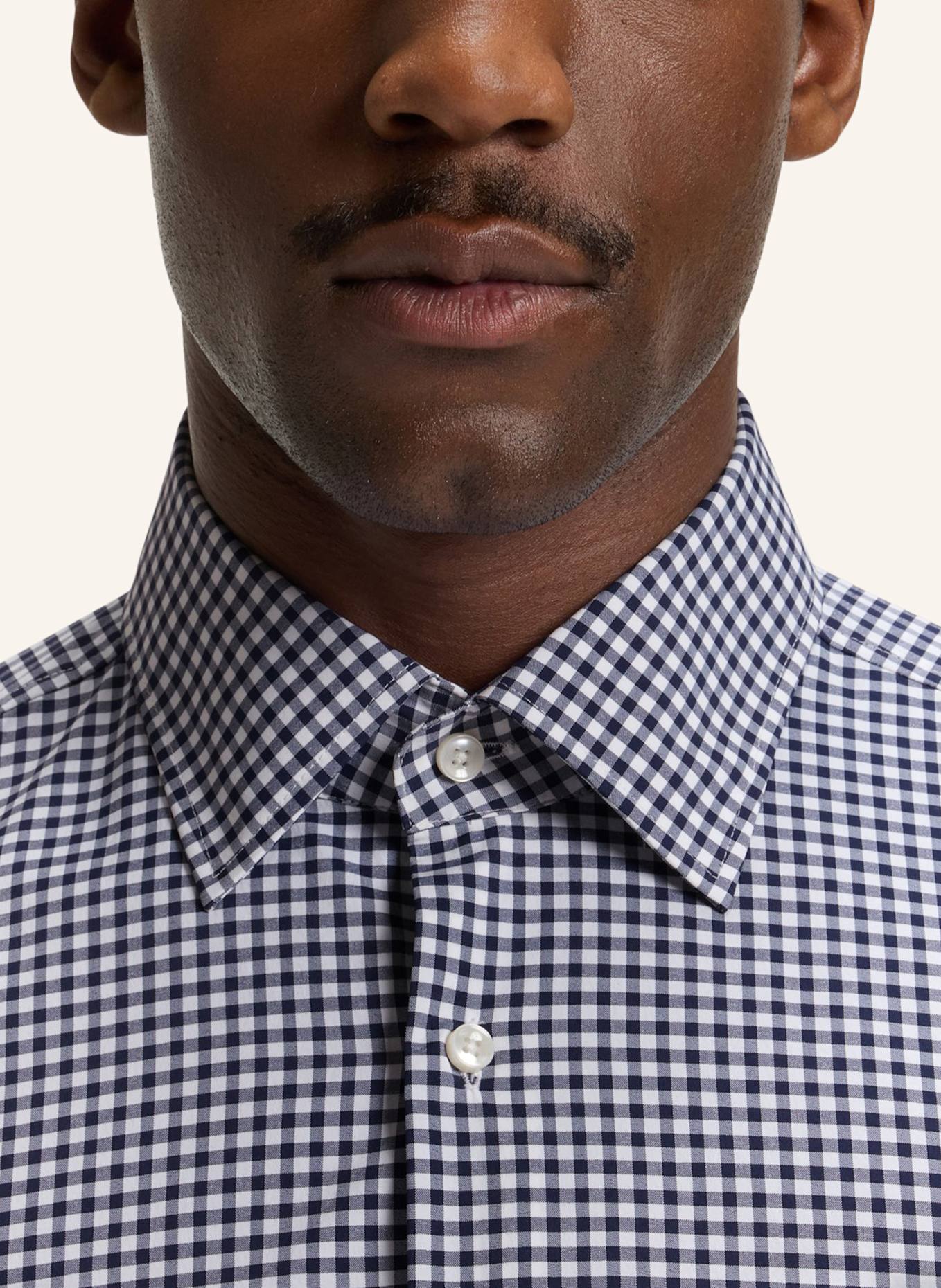 BOSS Business Hemd P-HANK-KENT-C1-222 Slim Fit: DUNKELBLAU