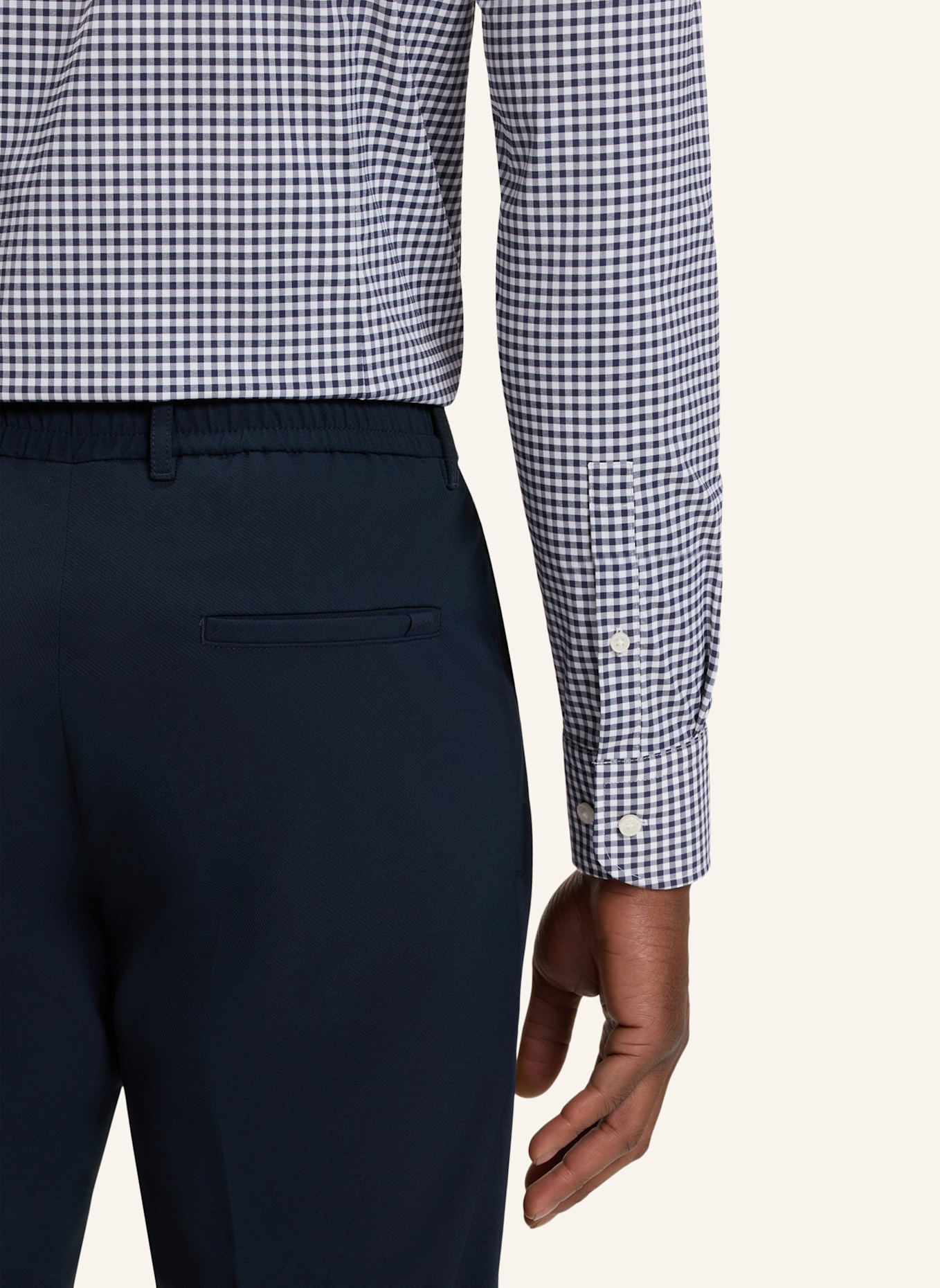 BOSS Business Hemd P-HANK-KENT-C1-222 Slim Fit: DUNKELBLAU