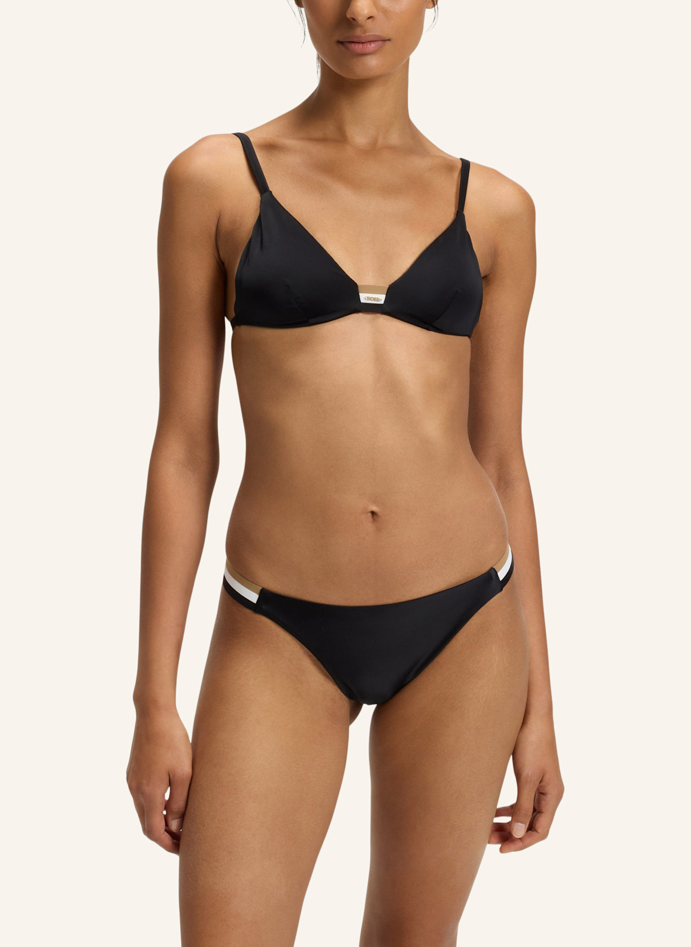 BOSS Bikini-Oberteil ICONIC TRIANGLE: SCHWARZ