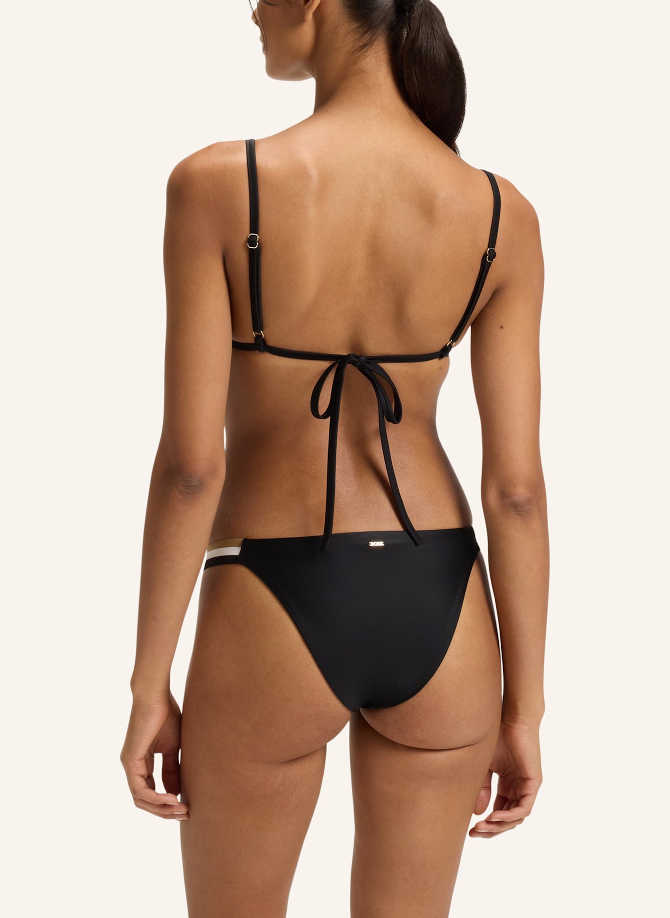 BOSS Bikini-Oberteil ICONIC TRIANGLE: SCHWARZ