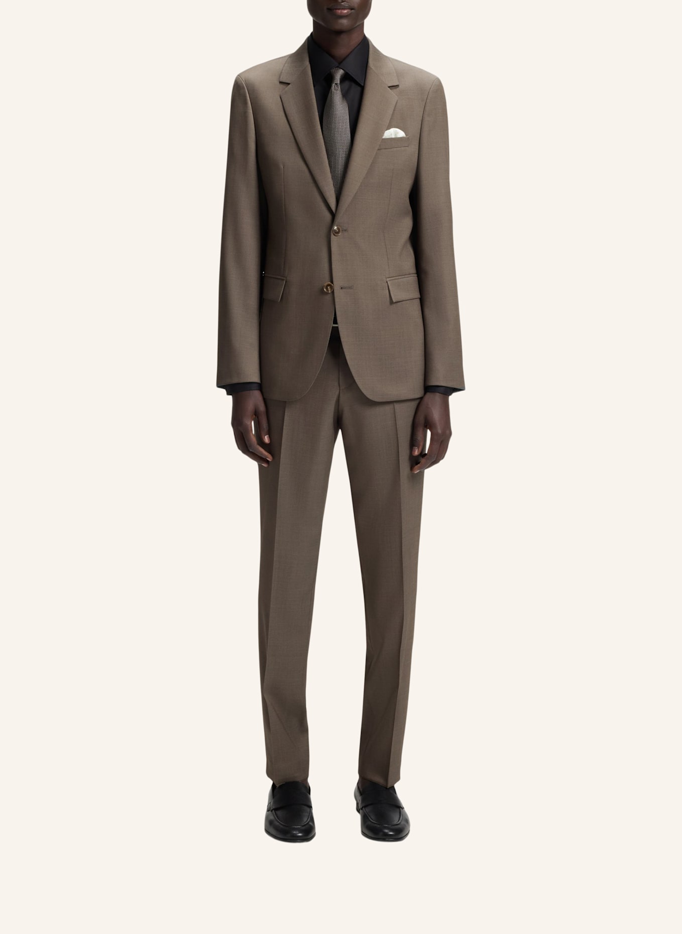 BOSS Business Anzug H-HOUSTON-2PCS-252 Slim Fit: BRAUN