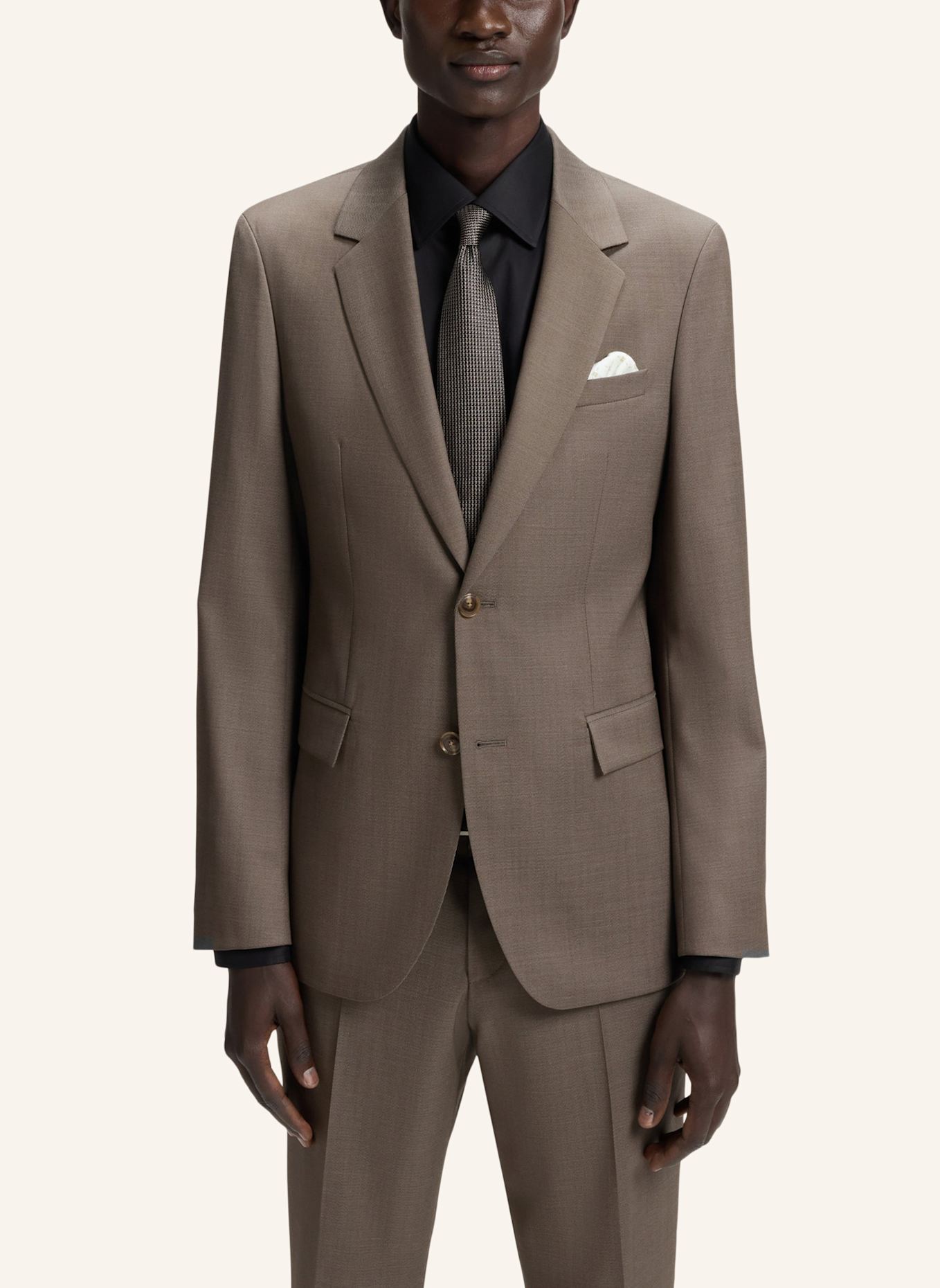 BOSS Business Anzug H-HOUSTON-2PCS-252 Slim Fit: BRAUN