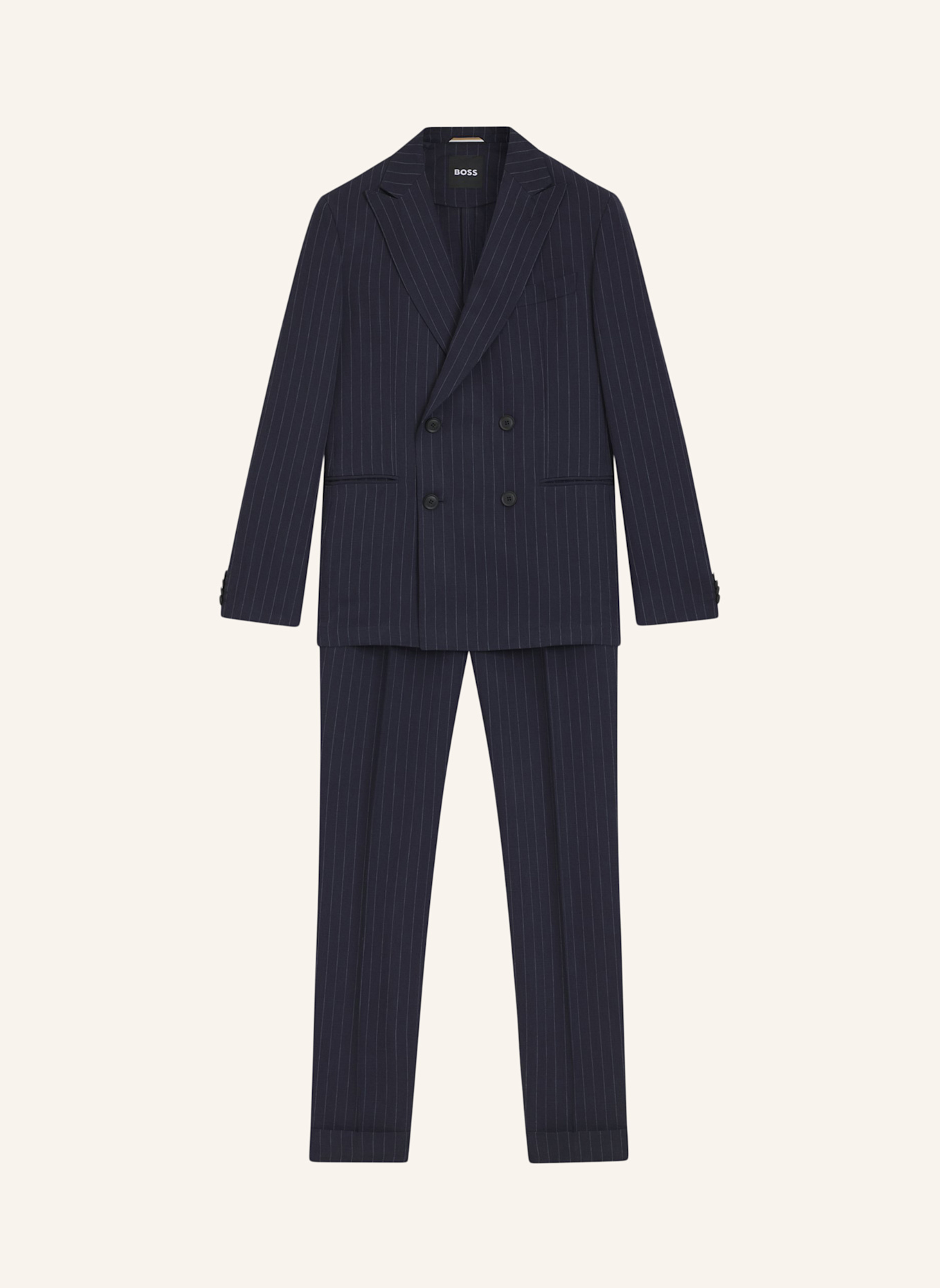 BOSS Business Anzug C-HUGE-2PCS-DB-252 Slim Fit: DUNKELBLAU