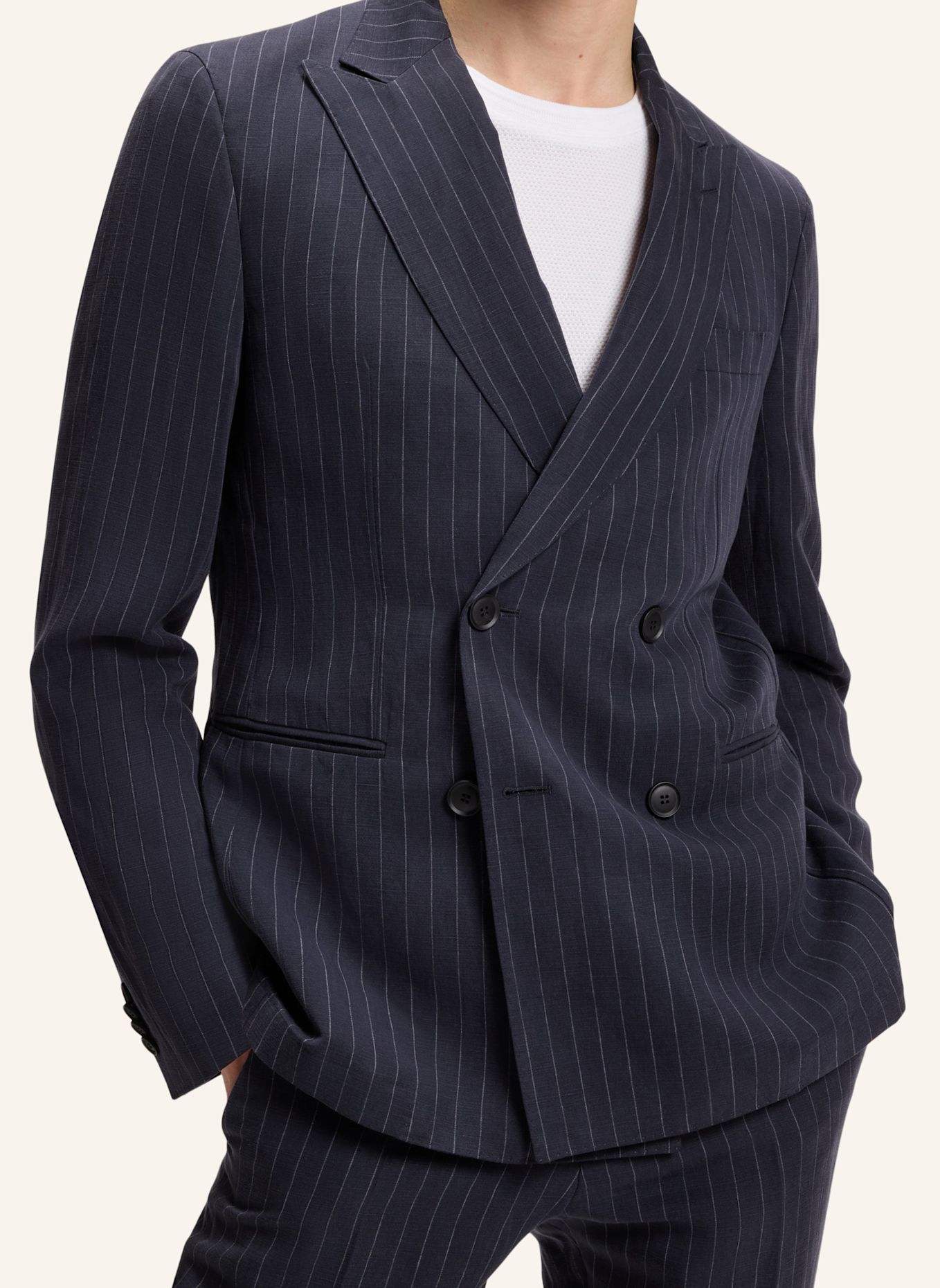 BOSS Business Anzug C-HUGE-2PCS-DB-252 Slim Fit: DUNKELBLAU