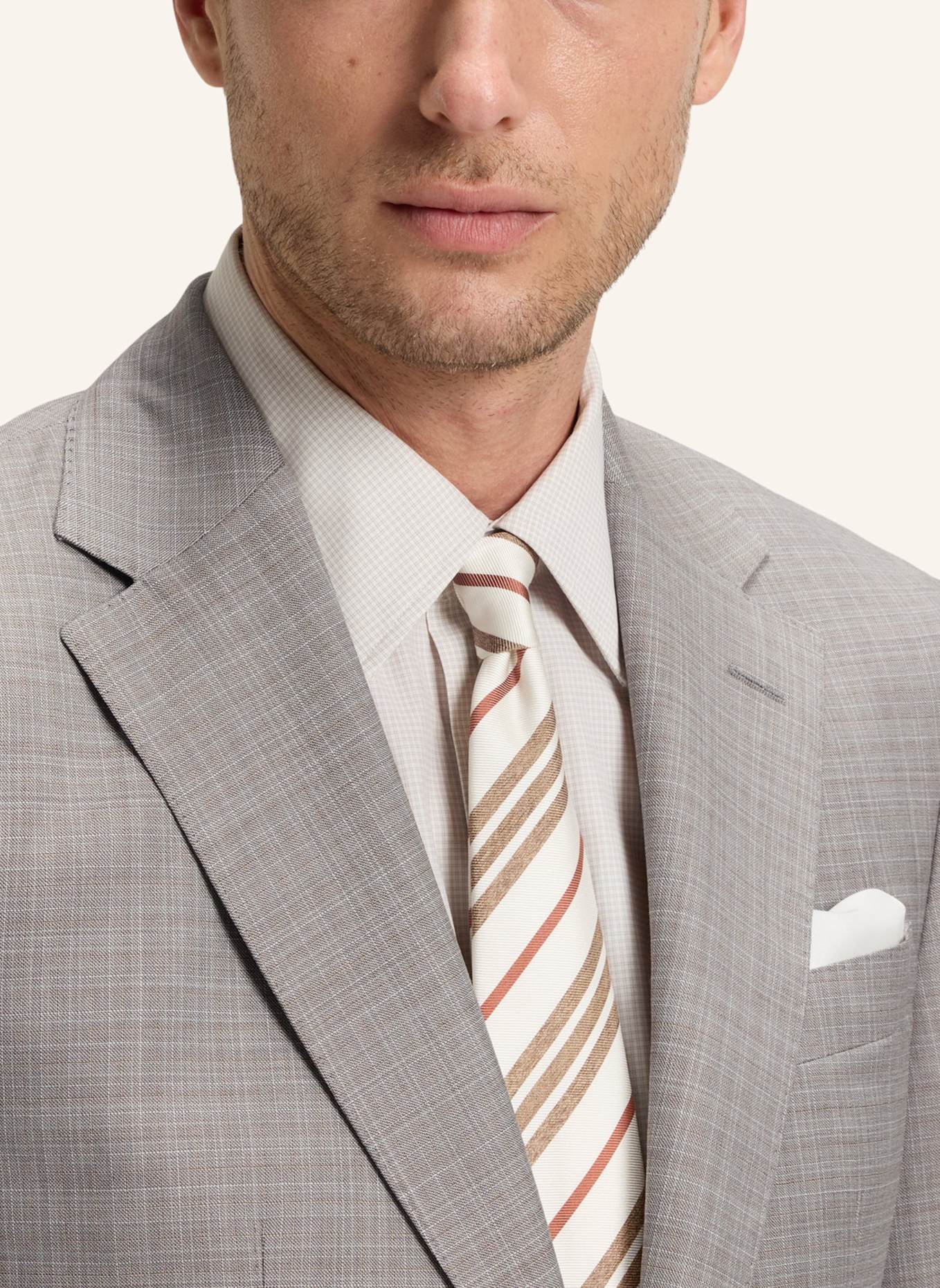 BOSS Business Anzug L-JARROD-2PCS-241 Regular Fit: KHAKI