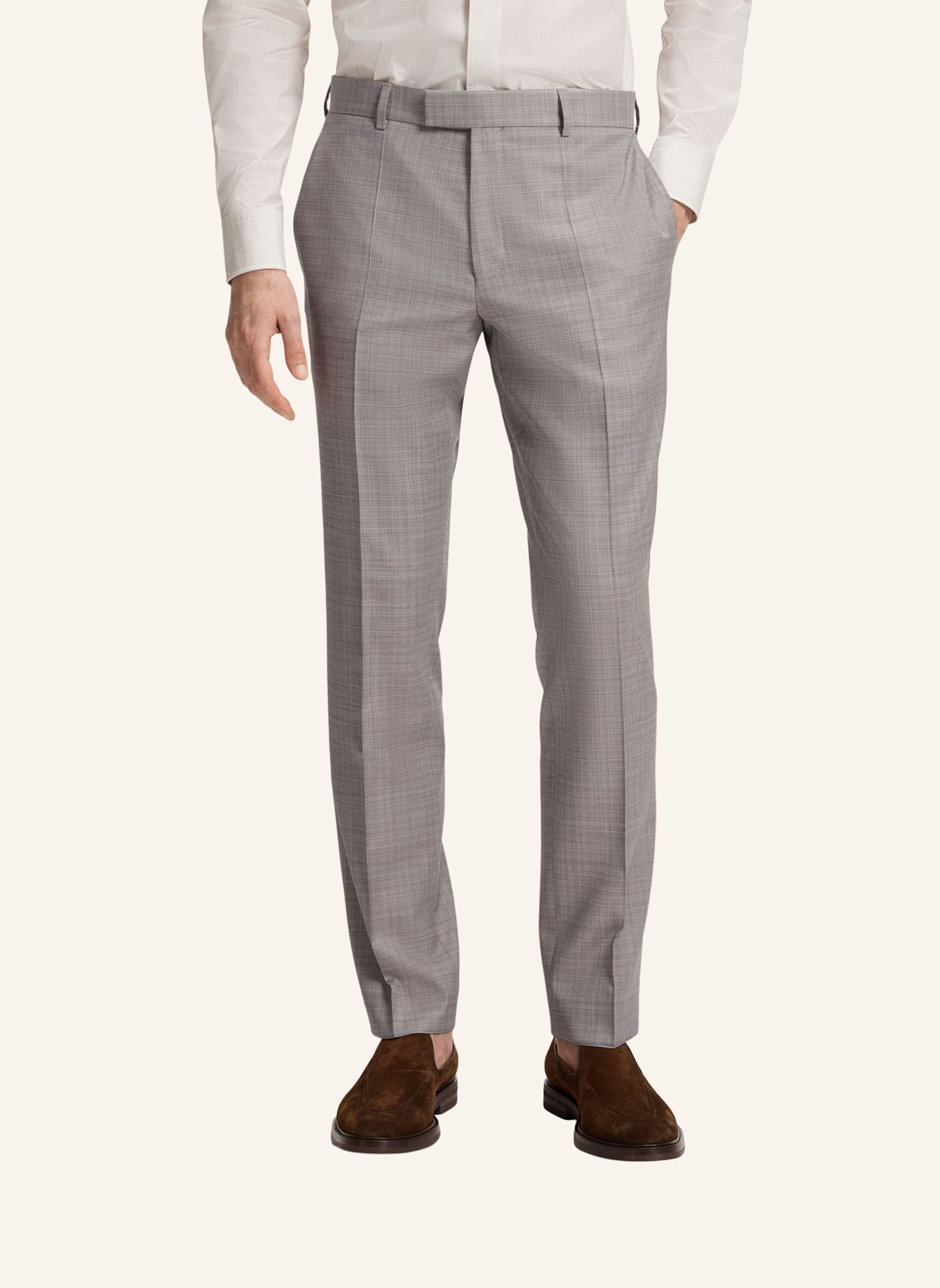 BOSS Business Anzug L-JARROD-2PCS-241 Regular Fit: KHAKI