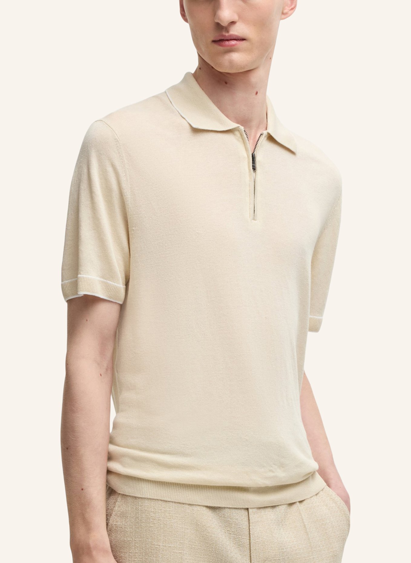 BOSS Pullover H-JIOVANOTTO Regular Fit: WEISS