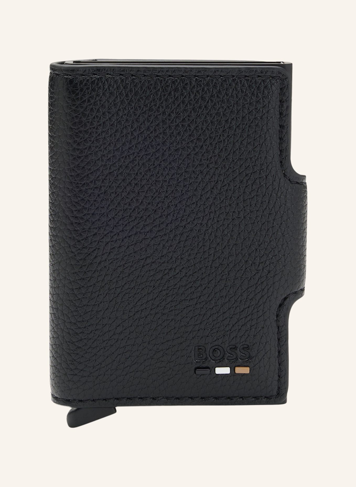 BOSS Kleine Leder-Geschenkset RAY_SECRID: SCHWARZ