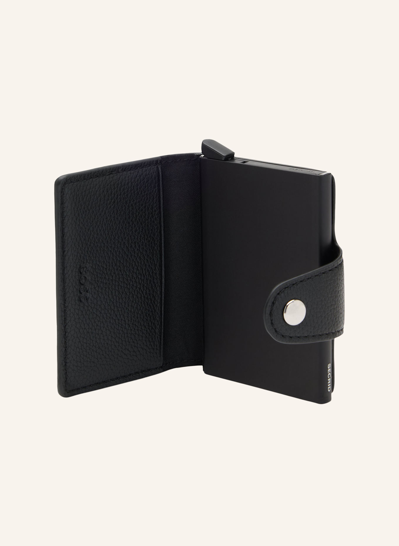 BOSS Kleine Leder-Geschenkset RAY_SECRID: SCHWARZ