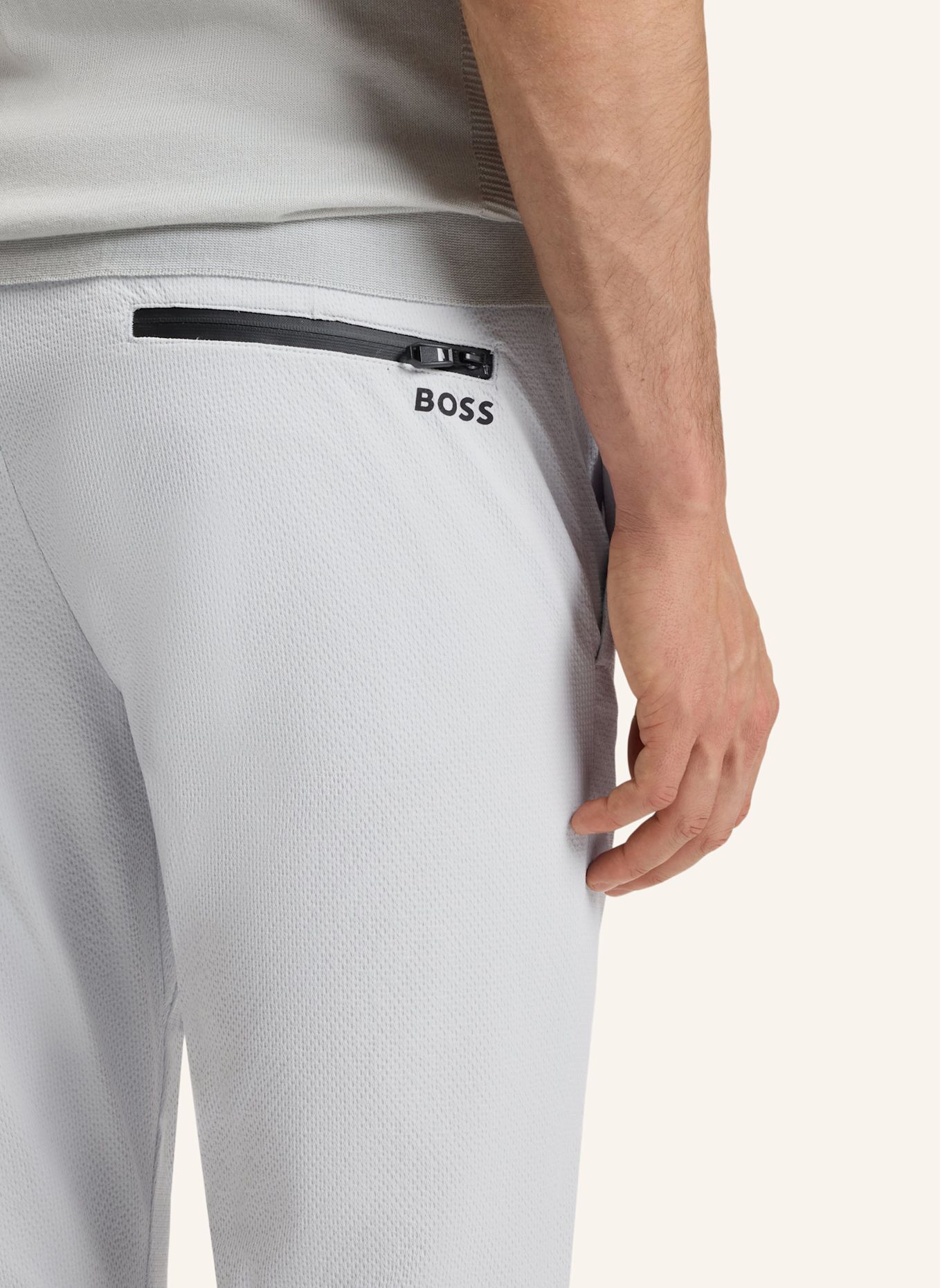 BOSS Casual Hose T_COMMUTER TSR Slim Fit: HELLGRAU