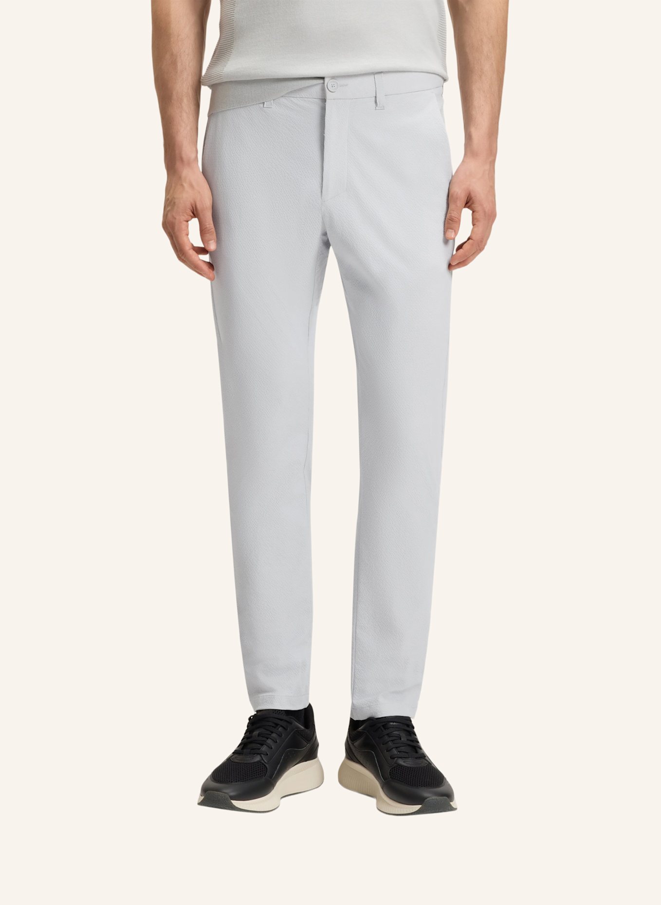 BOSS Casual Hose T_COMMUTER TSR Slim Fit: HELLGRAU