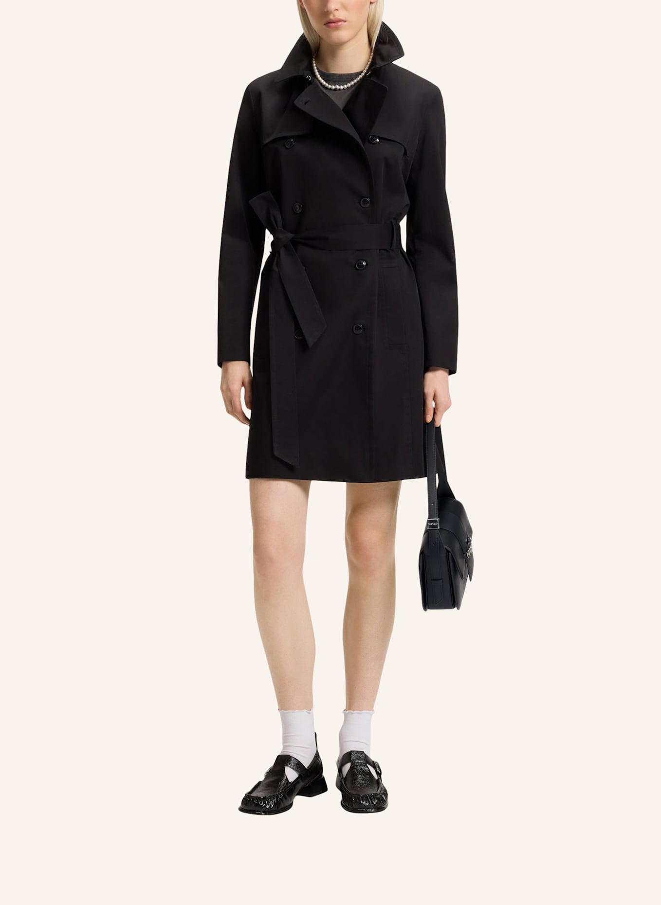 HUGO Umhängetasche MEL 2.0 SH. BAG FLAP: SCHWARZ