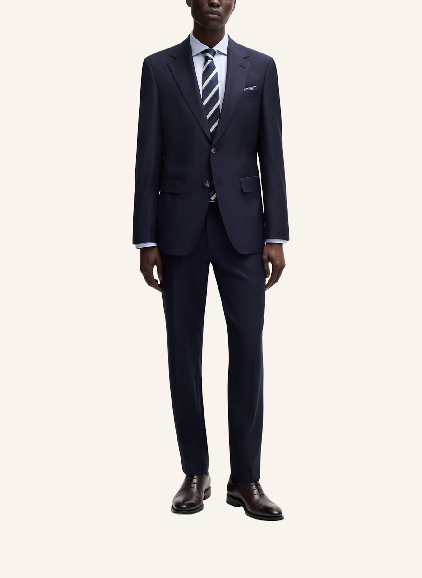BOSS Business Hemd L-JOSH-SPREAD-C1-243 Regular Fit: BLAU