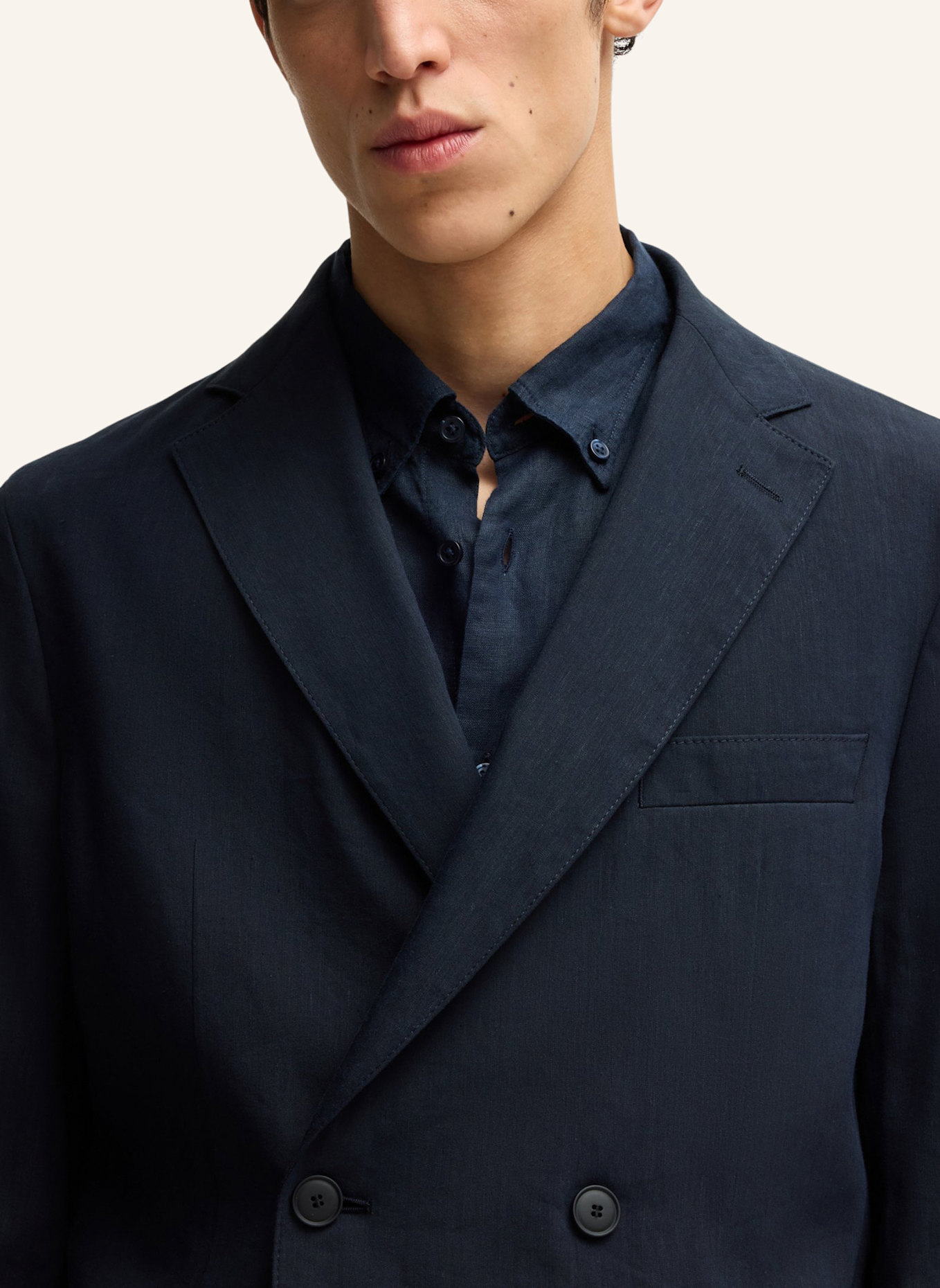 BOSS Blazer P-HANRY-DB-WG-252 Slim Fit: DUNKELBLAU