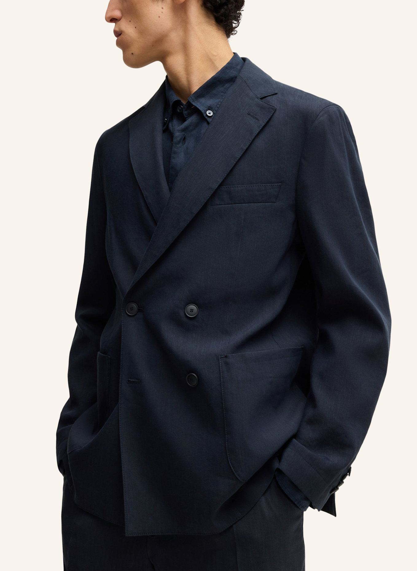 BOSS Blazer P-HANRY-DB-WG-252 Slim Fit: DUNKELBLAU