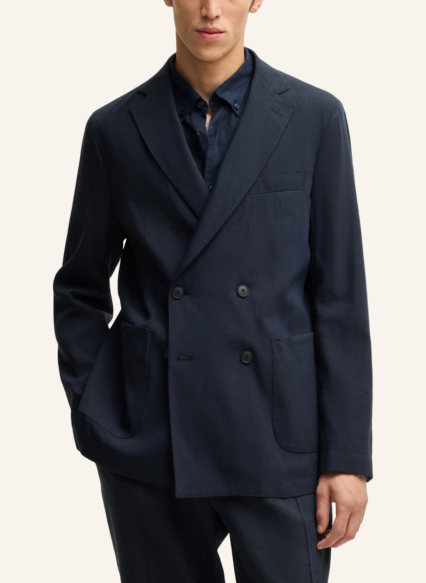 BOSS Blazer P-HANRY-DB-WG-252 Slim Fit: DUNKELBLAU