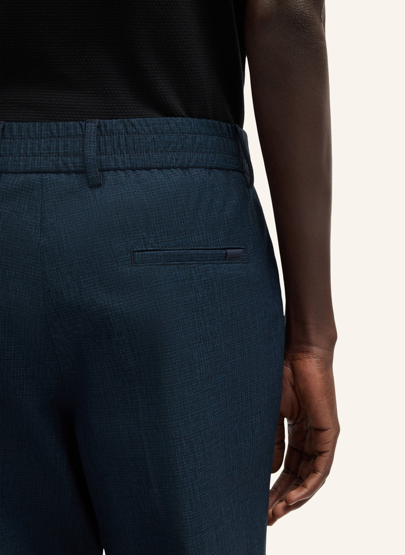 BOSS Business Hose P-GENIUS-CW-WGPK252F Slim Fit: DUNKELBLAU