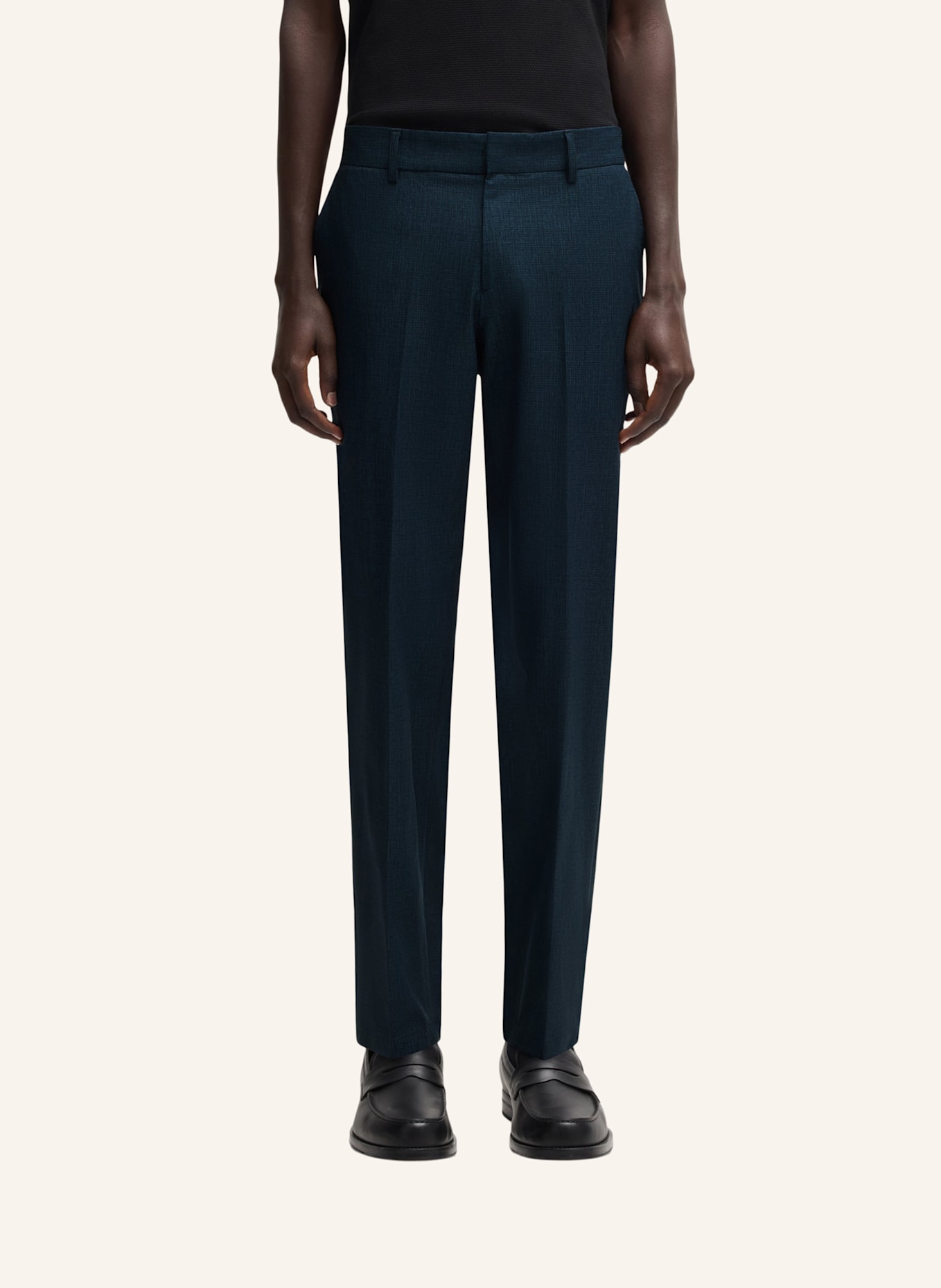 BOSS Business Hose P-GENIUS-CW-WGPK252F Slim Fit: DUNKELBLAU