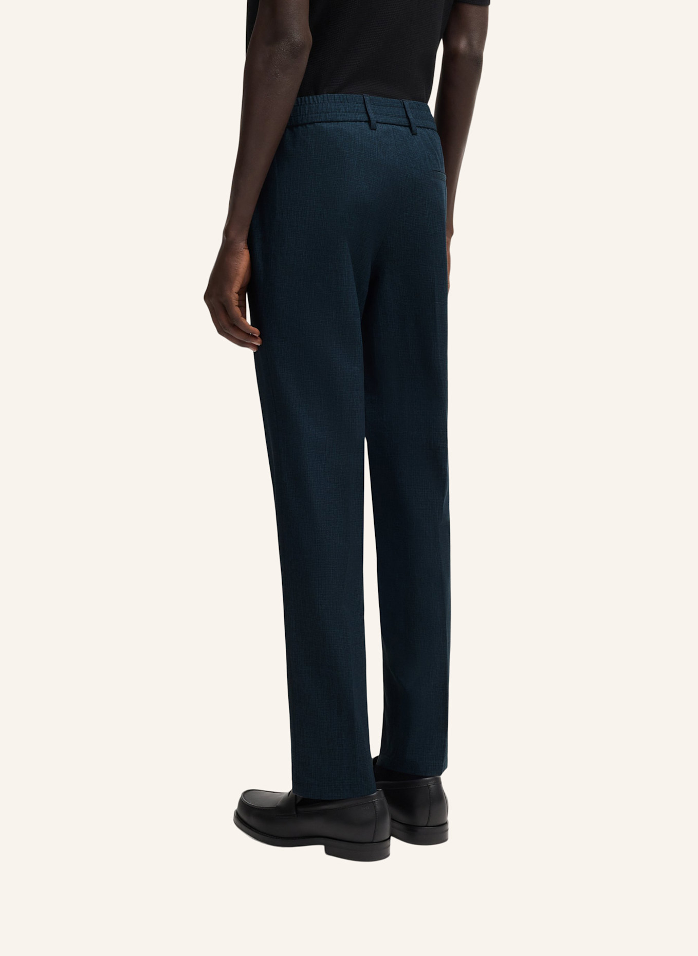 BOSS Business Hose P-GENIUS-CW-WGPK252F Slim Fit: DUNKELBLAU