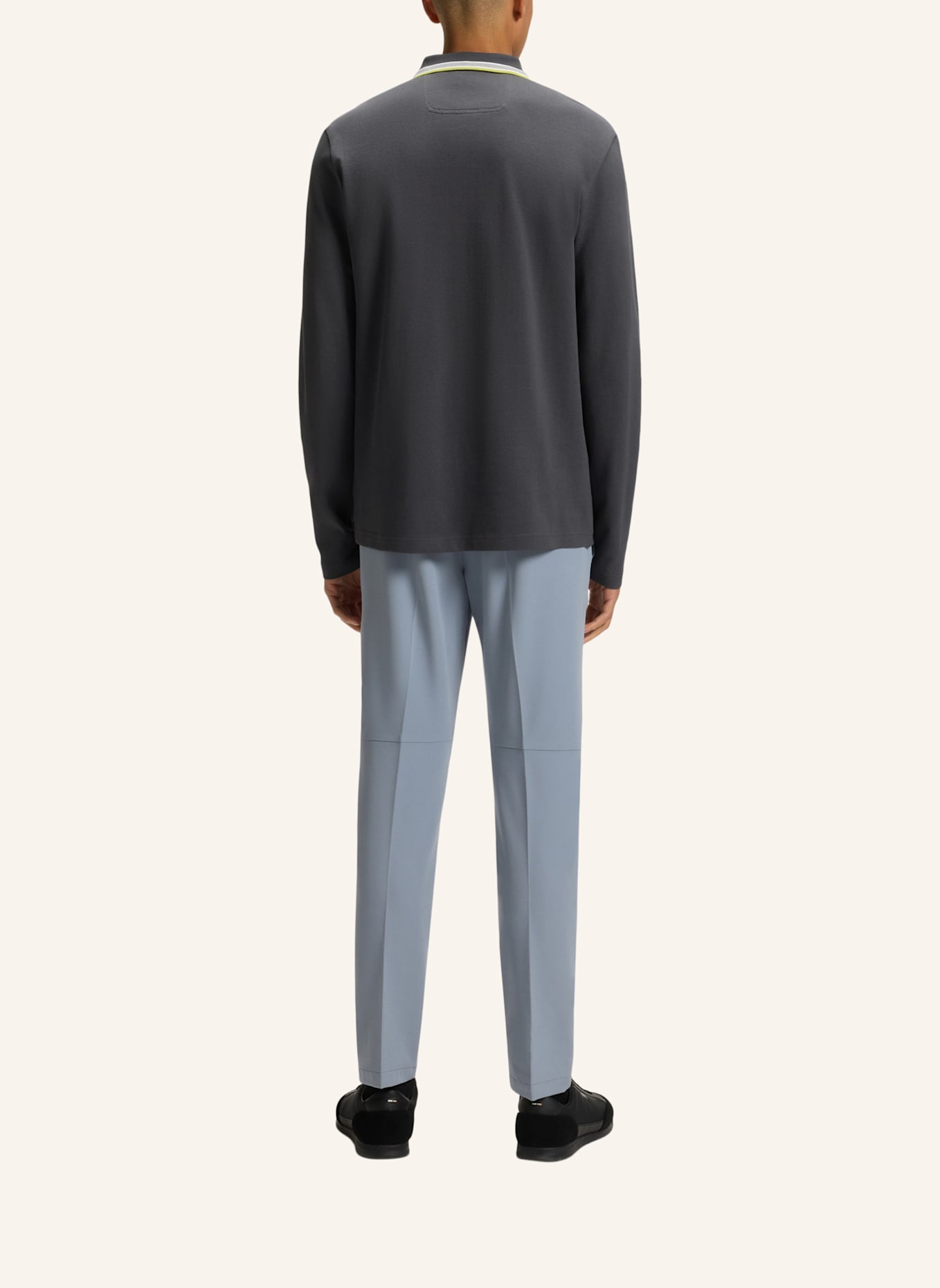 BOSS Piqué-Poloshirt PLISY Regular Fit: DUNKELGRAU