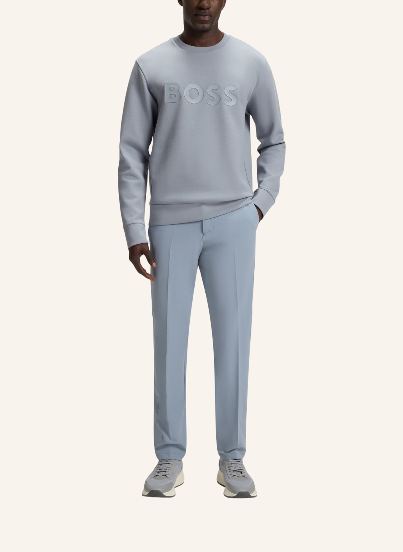 BOSS Sweatshirt SALBO Regular Fit: DUNKELGRAU