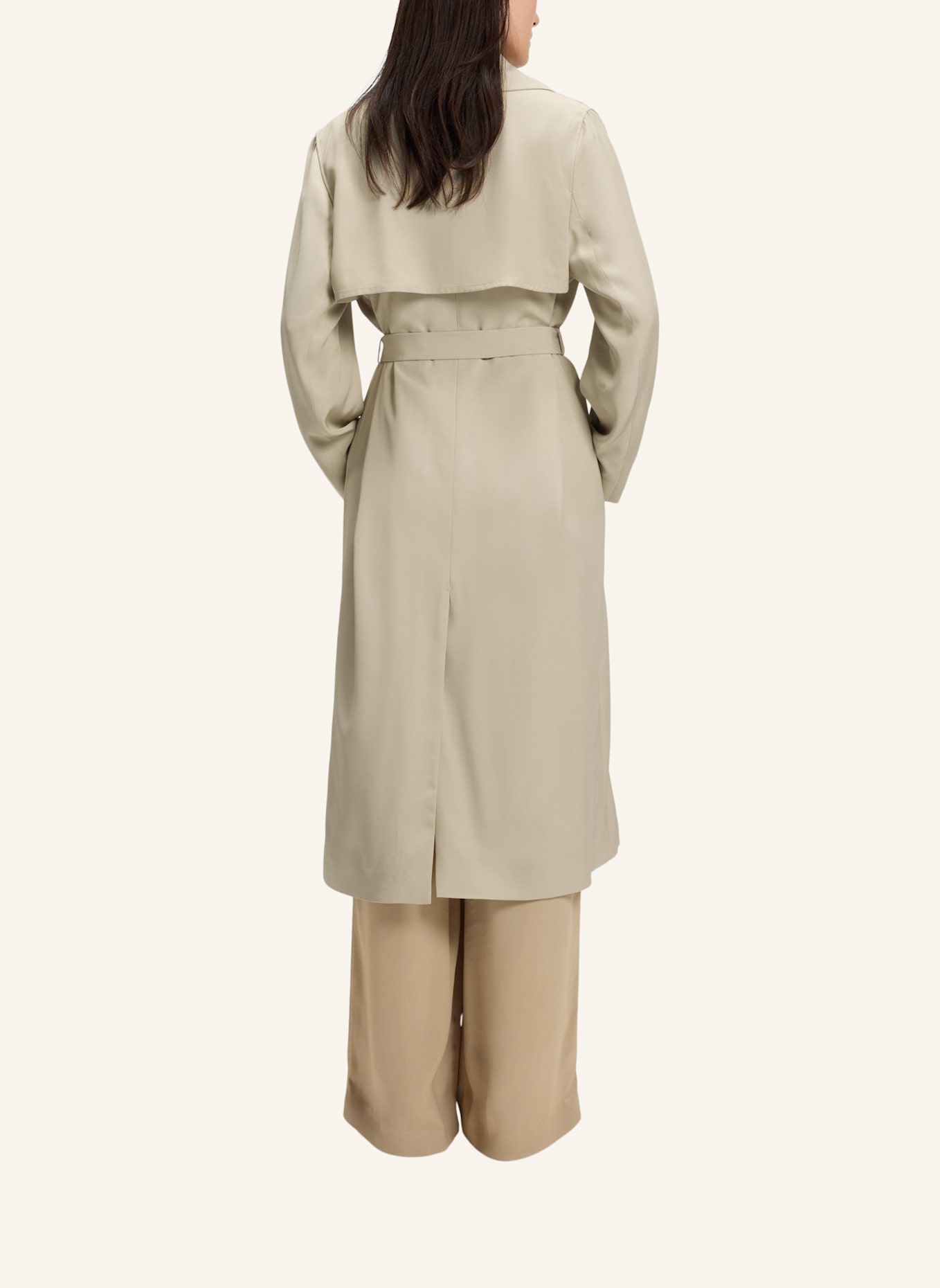 BOSS Klassischer Mantel CALISSYA Regular Fit: BEIGE