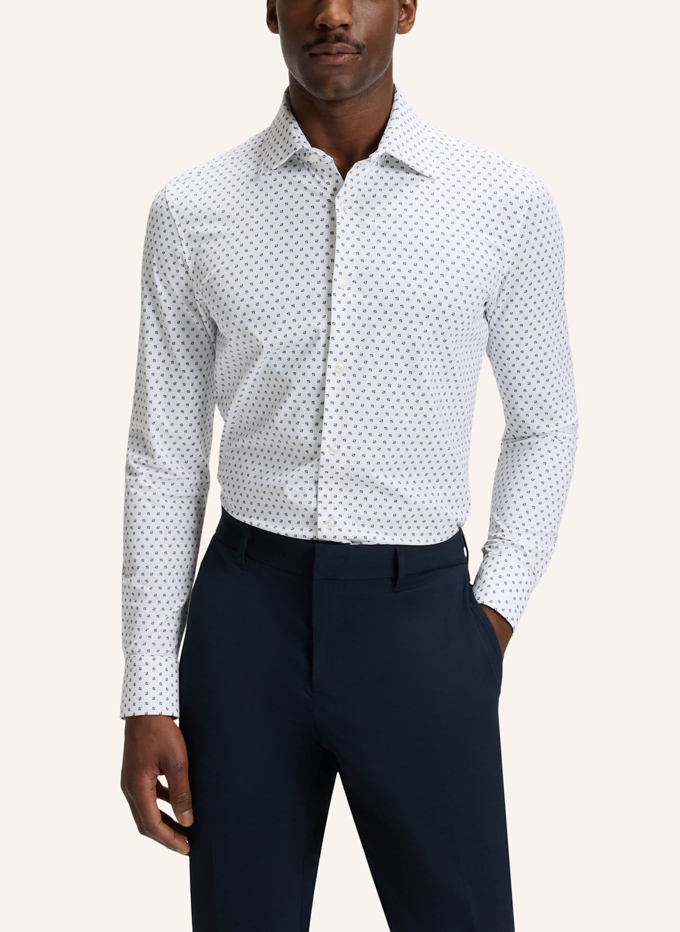 BOSS Business Hemd P-HANK-KENT-C1-222 Slim Fit: GRÜN