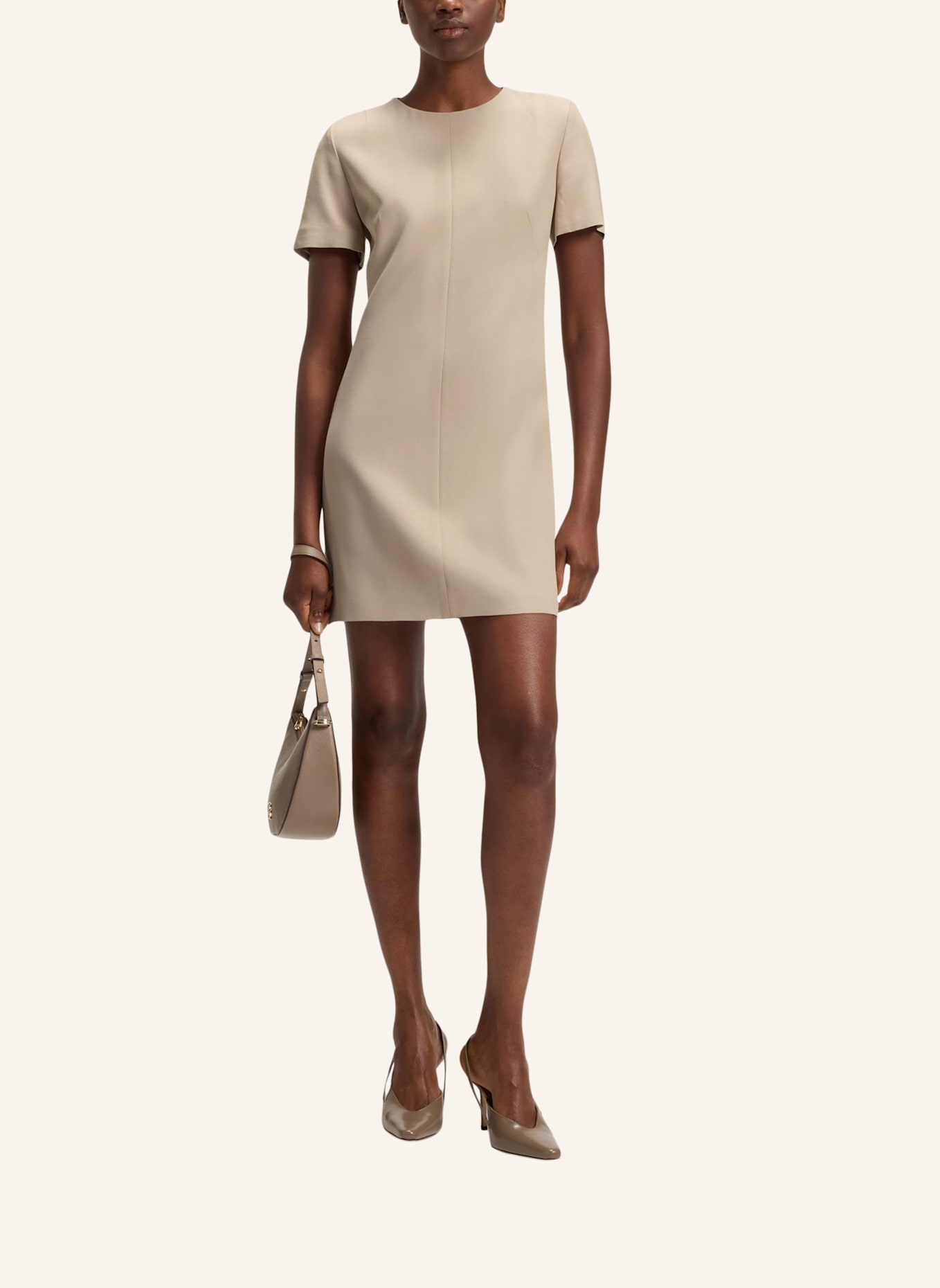 BOSS Business Kleid DINDERA Regular Fit: BEIGE