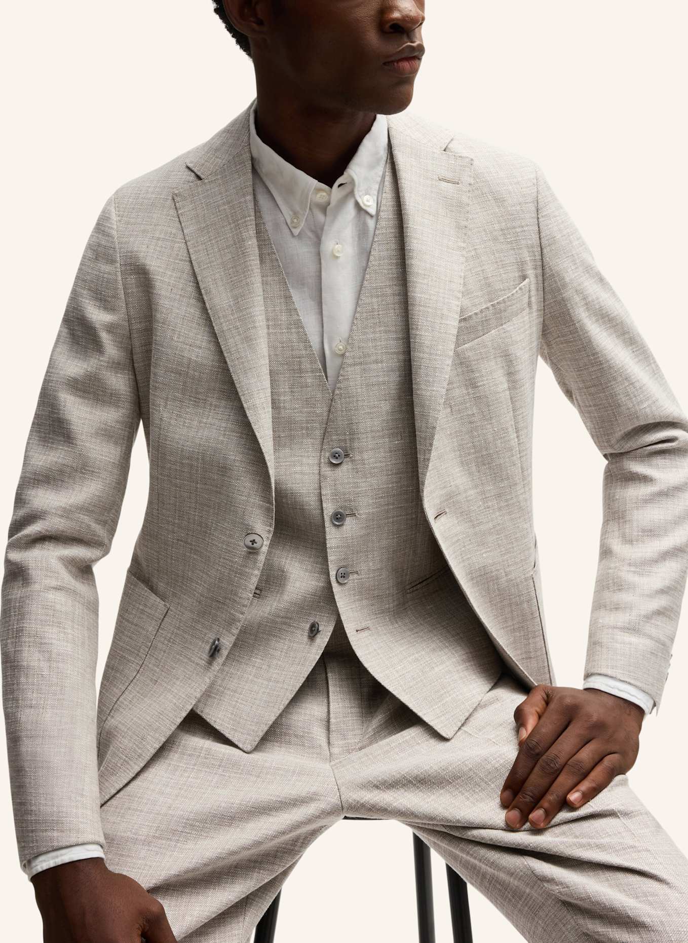 BOSS Blazer C-HANRY-252 Slim Fit: BEIGE