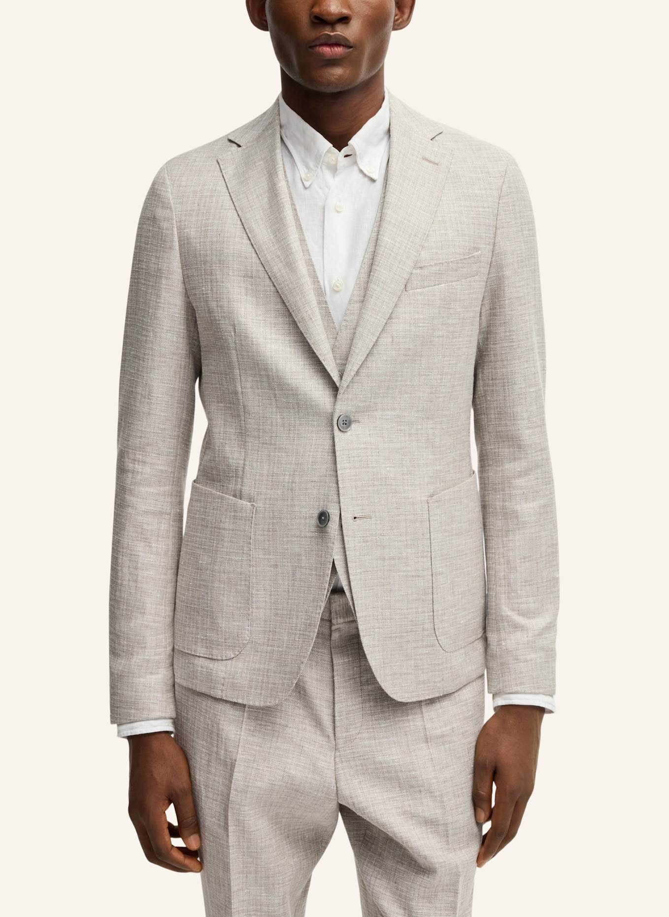 BOSS Blazer C-HANRY-252 Slim Fit: BEIGE