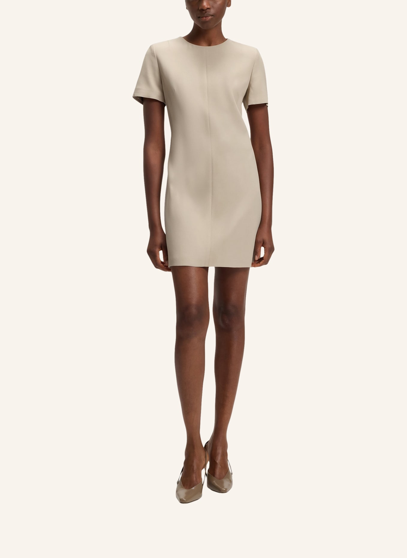 BOSS Business Kleid DINDERA Regular Fit: BEIGE