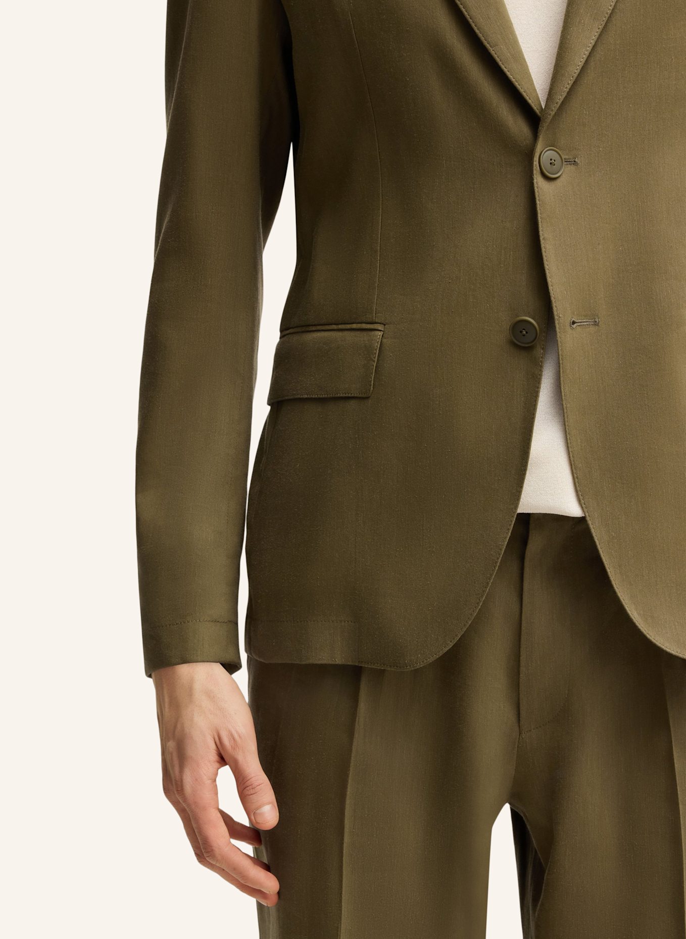 BOSS Blazer P-HANRY-FLAPS-WG-252: DUNKELGRÜN