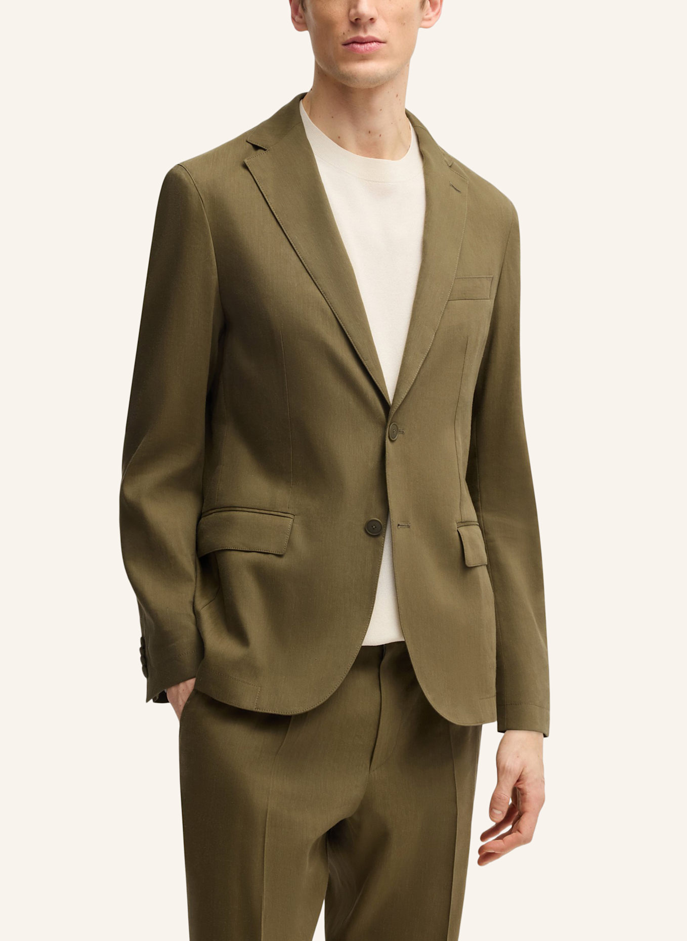 BOSS Blazer P-HANRY-FLAPS-WG-252: DUNKELGRÜN