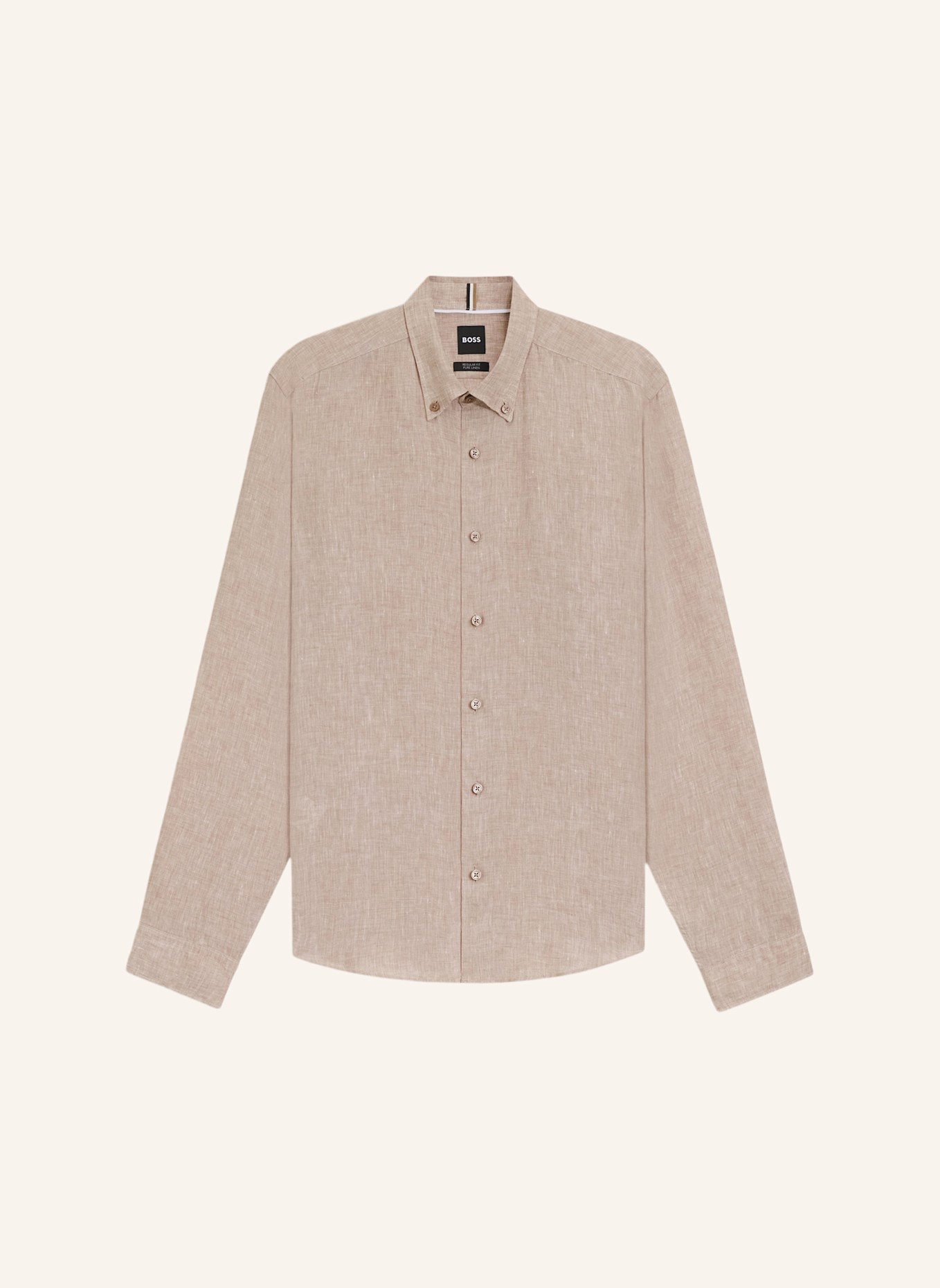 BOSS Casual Hemd C-LIAM-S-BD-C1-243 Regular Fit: BEIGE