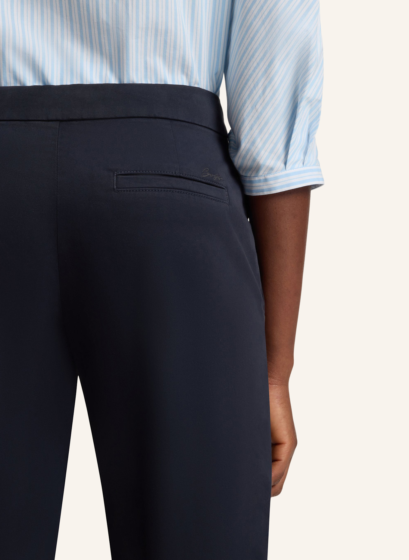BOSS Casual Hose C_TERESITA1-D Regular Fit: DUNKELBLAU
