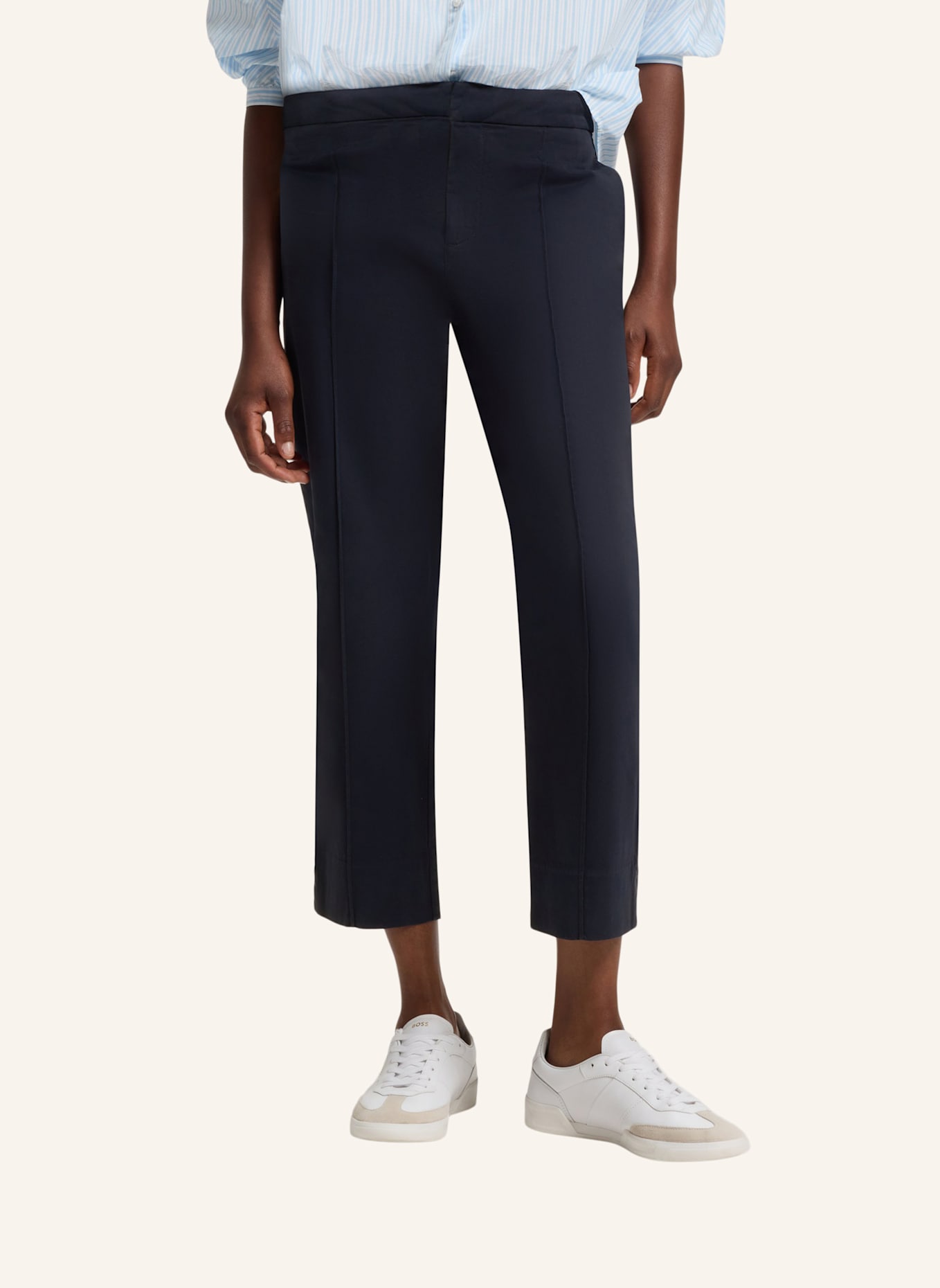 BOSS Casual Hose C_TERESITA1-D Regular Fit: DUNKELBLAU