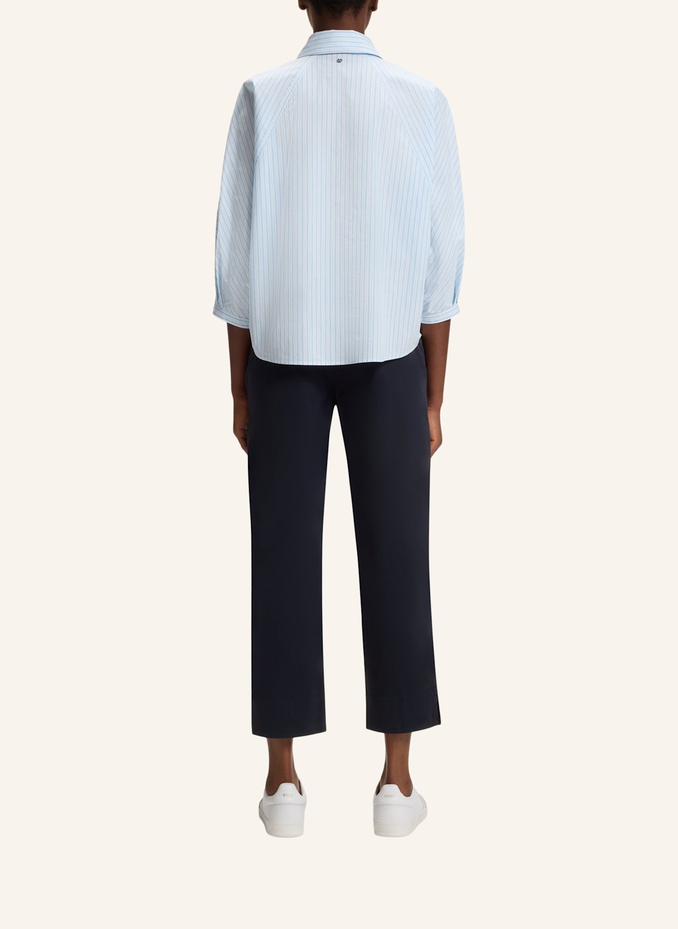 BOSS Casual Hose C_TERESITA1-D Regular Fit: DUNKELBLAU