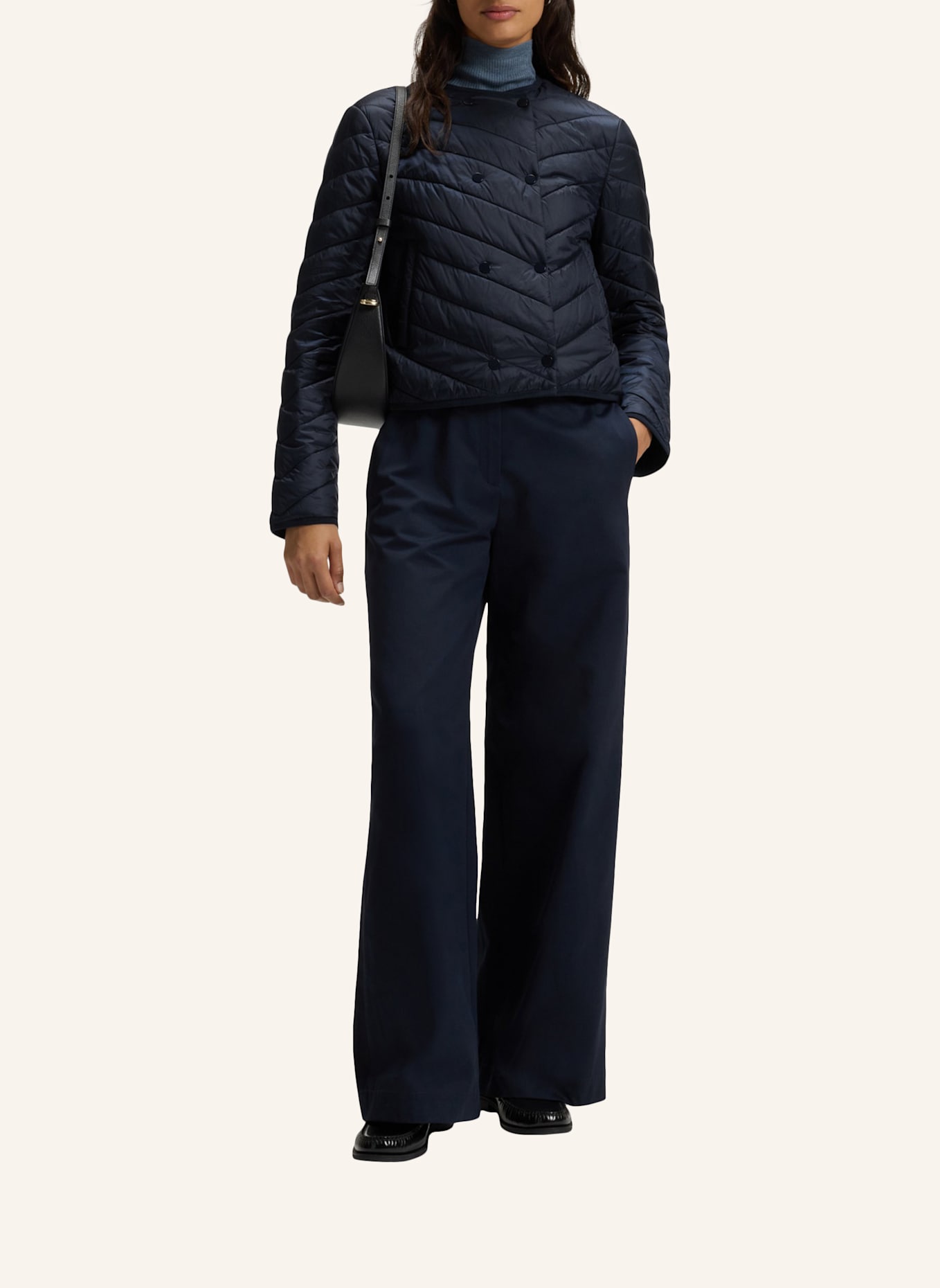 BOSS Casual Jacke PRANELLA Regular Fit: DUNKELBLAU