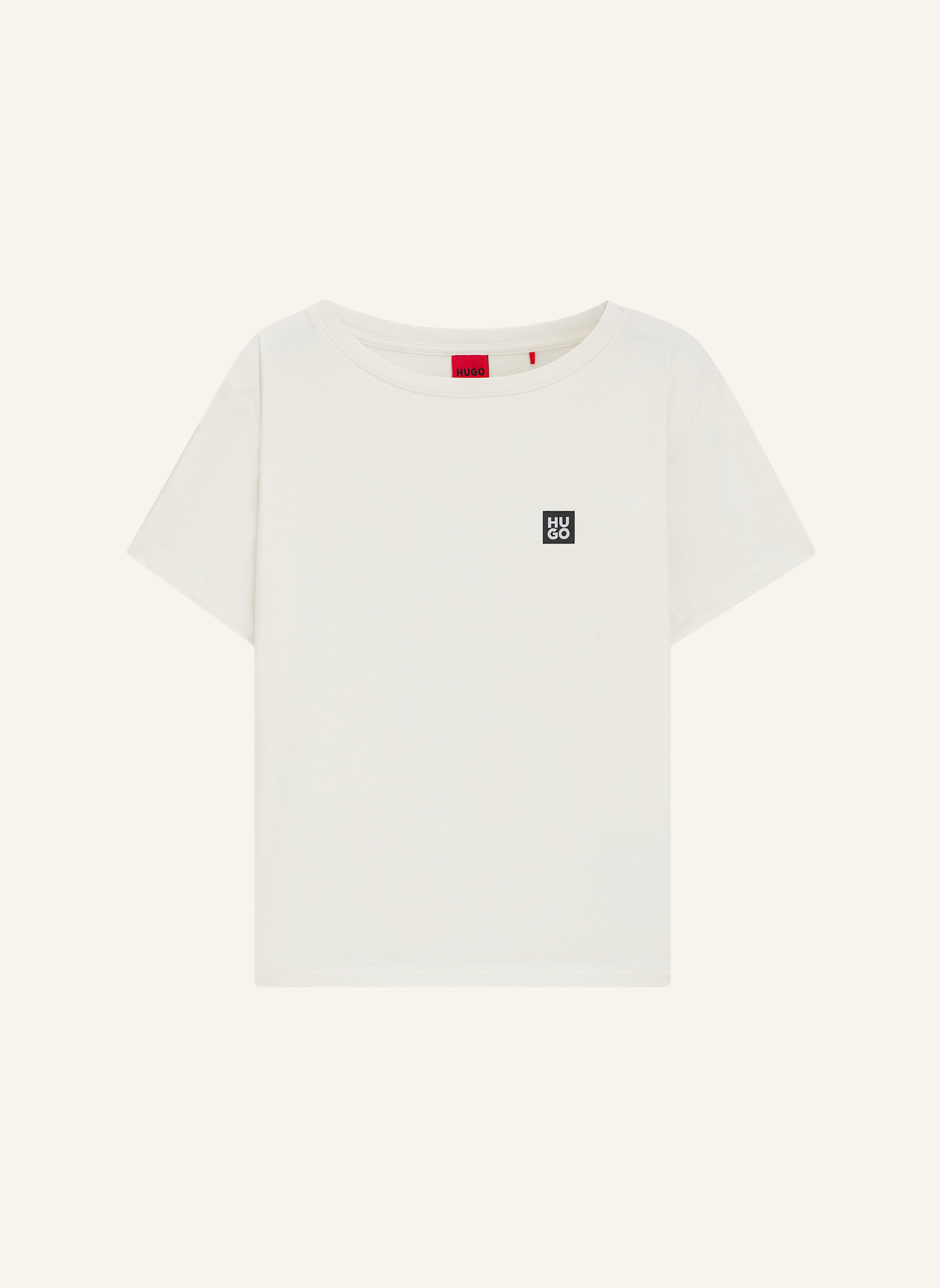 HUGO Schlafshirt NIKKA: WEISS