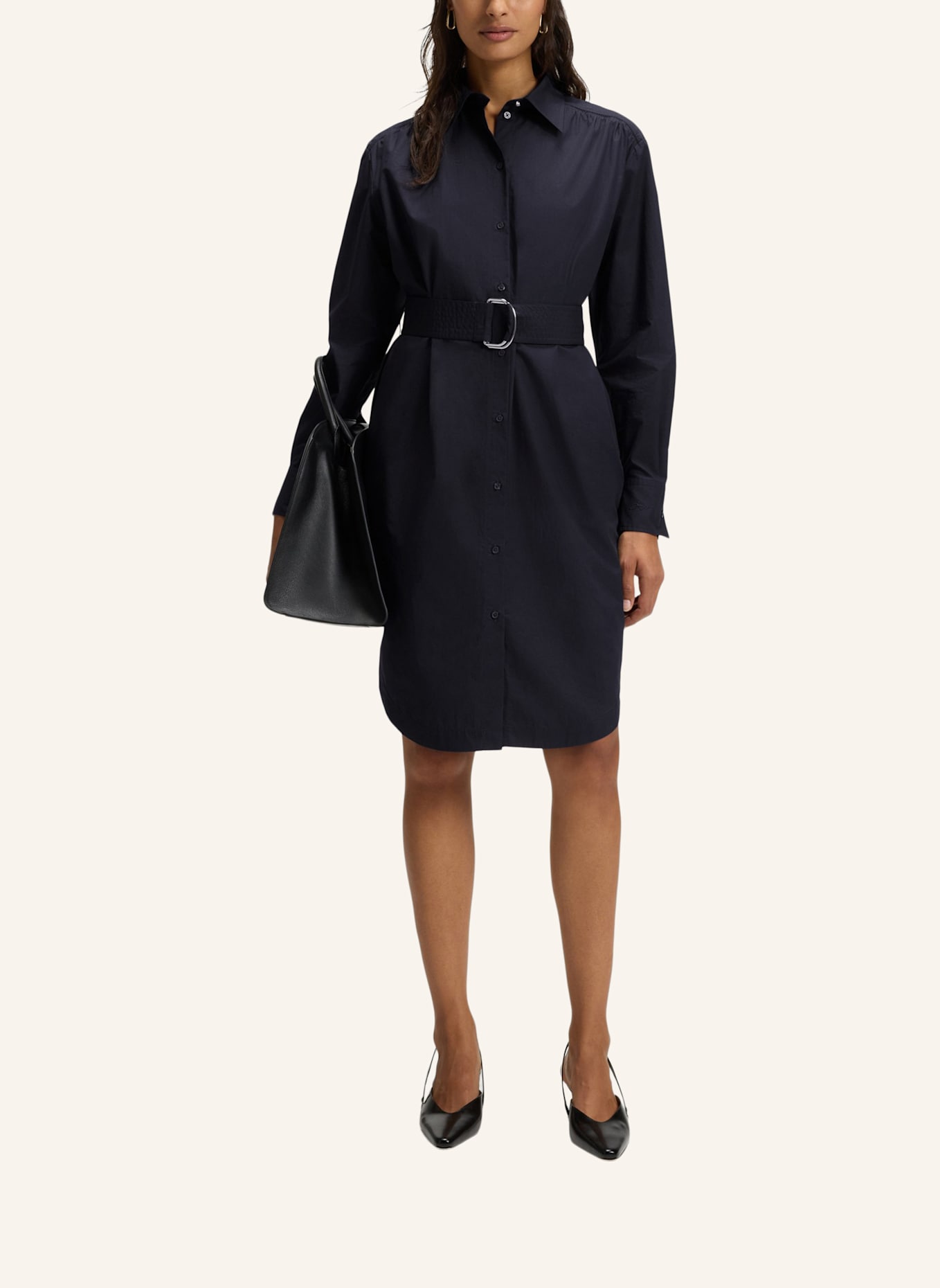 BOSS Business Kleid C_DELEGANT_2 Regular Fit: DUNKELBLAU