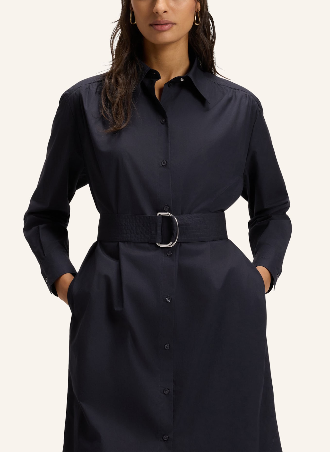 BOSS Business Kleid C_DELEGANT_2 Regular Fit: DUNKELBLAU