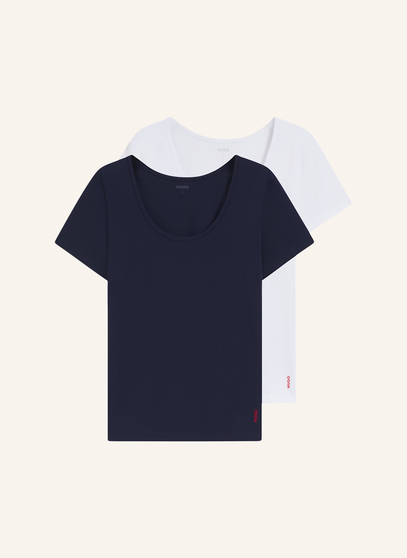 HUGO Unterwäsche Top TWIN T-SHIRT RN Regular Fit: BLAU