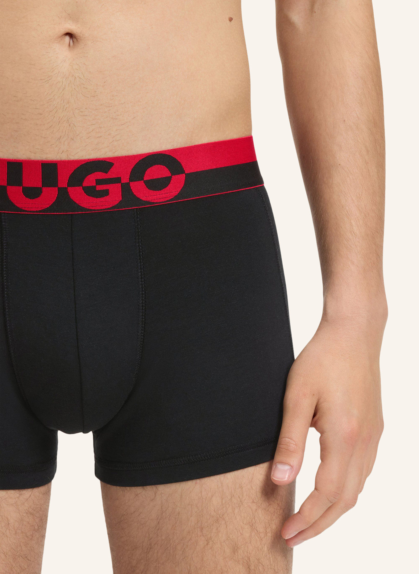 HUGO Boxershort TRUNK TR. SPLIT LOGO: SCHWARZ