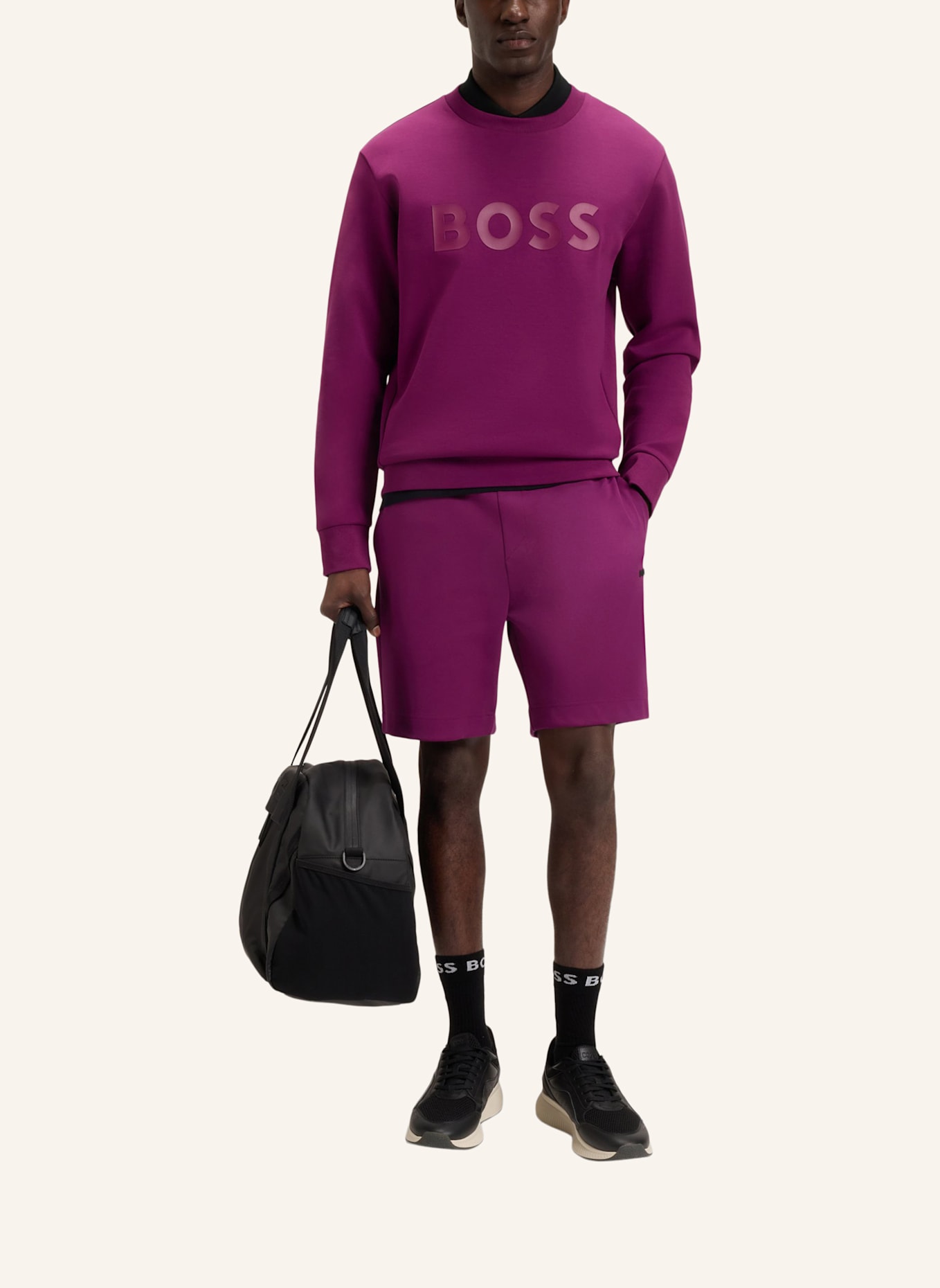 BOSS Casual Hose SHORTS ZONE Regular Fit: PINK
