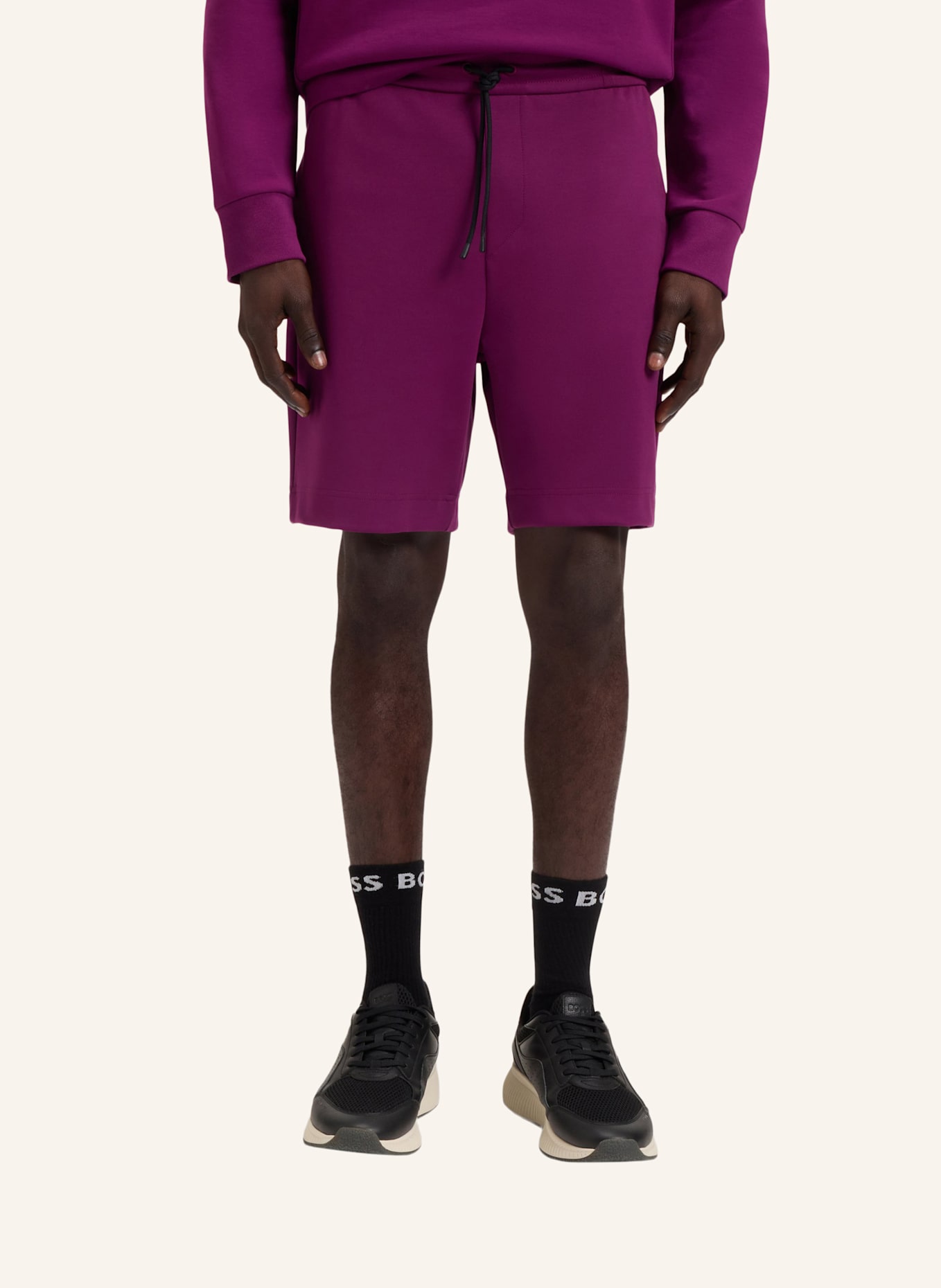 BOSS Casual Hose SHORTS ZONE Regular Fit: PINK
