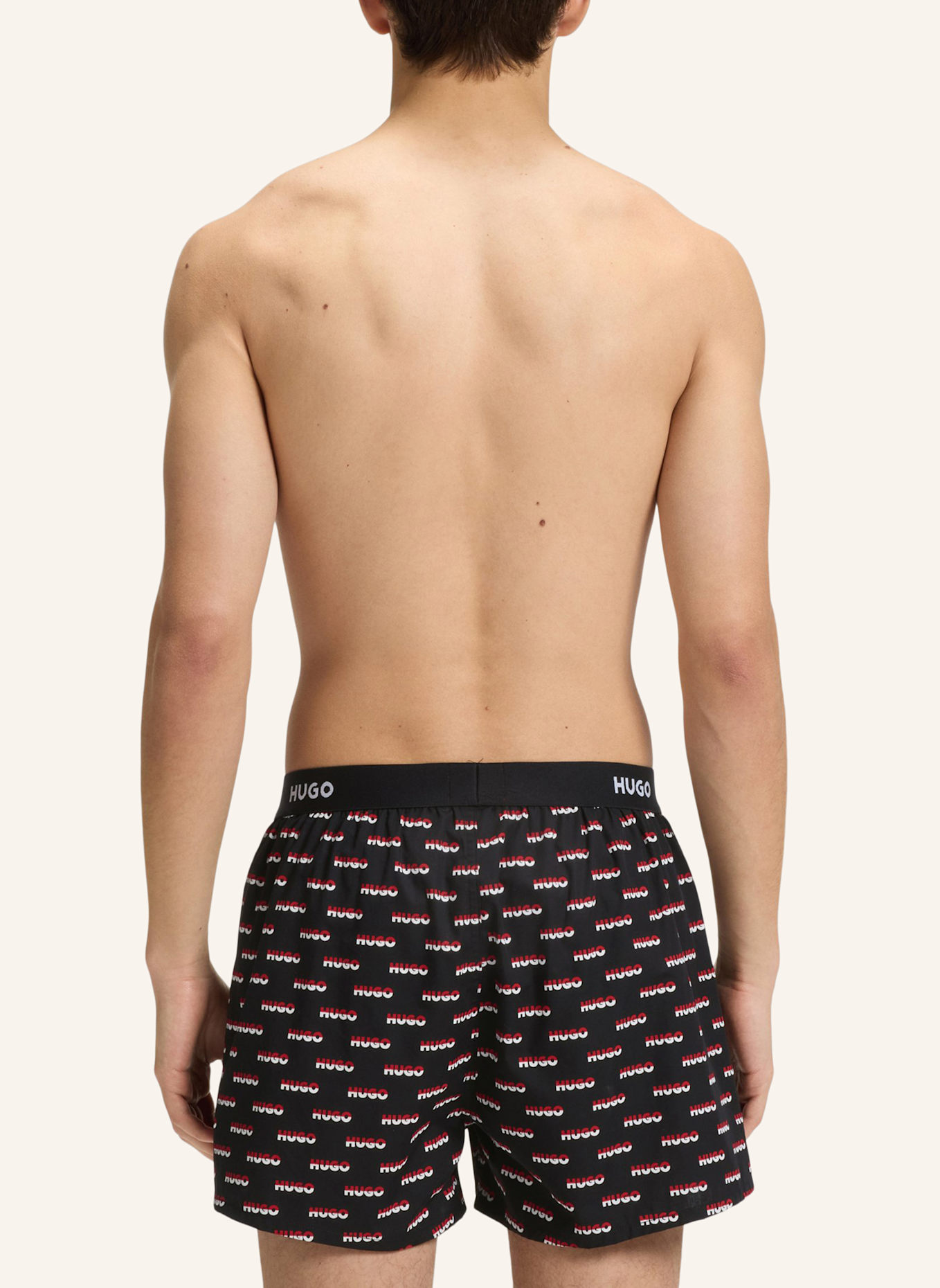 HUGO Boxershort WOVEN BOXER TRIPLET: WEISS