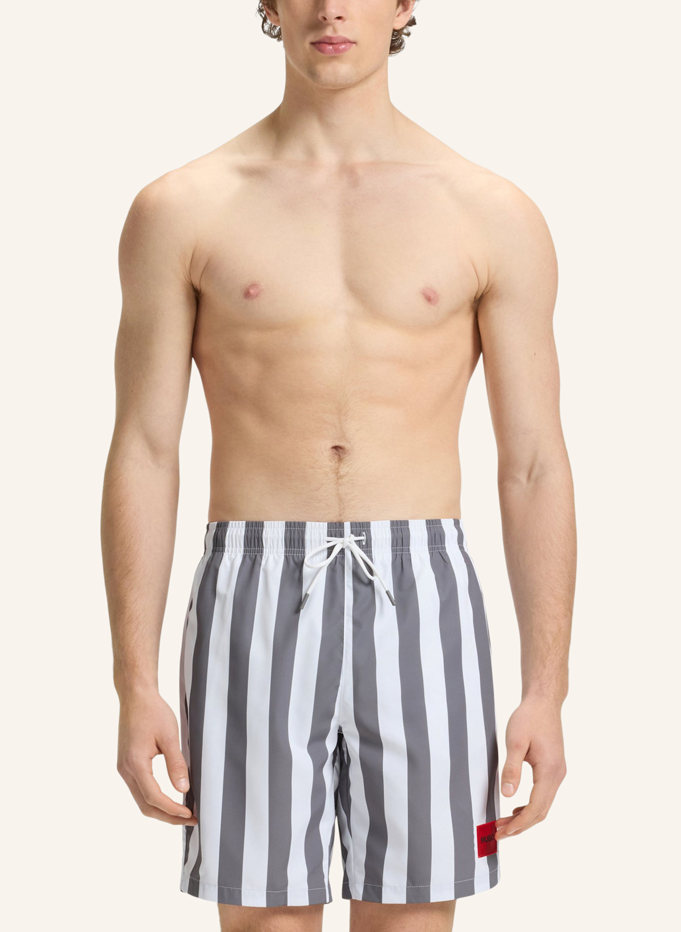 HUGO Badeshort LUIS: GRAU