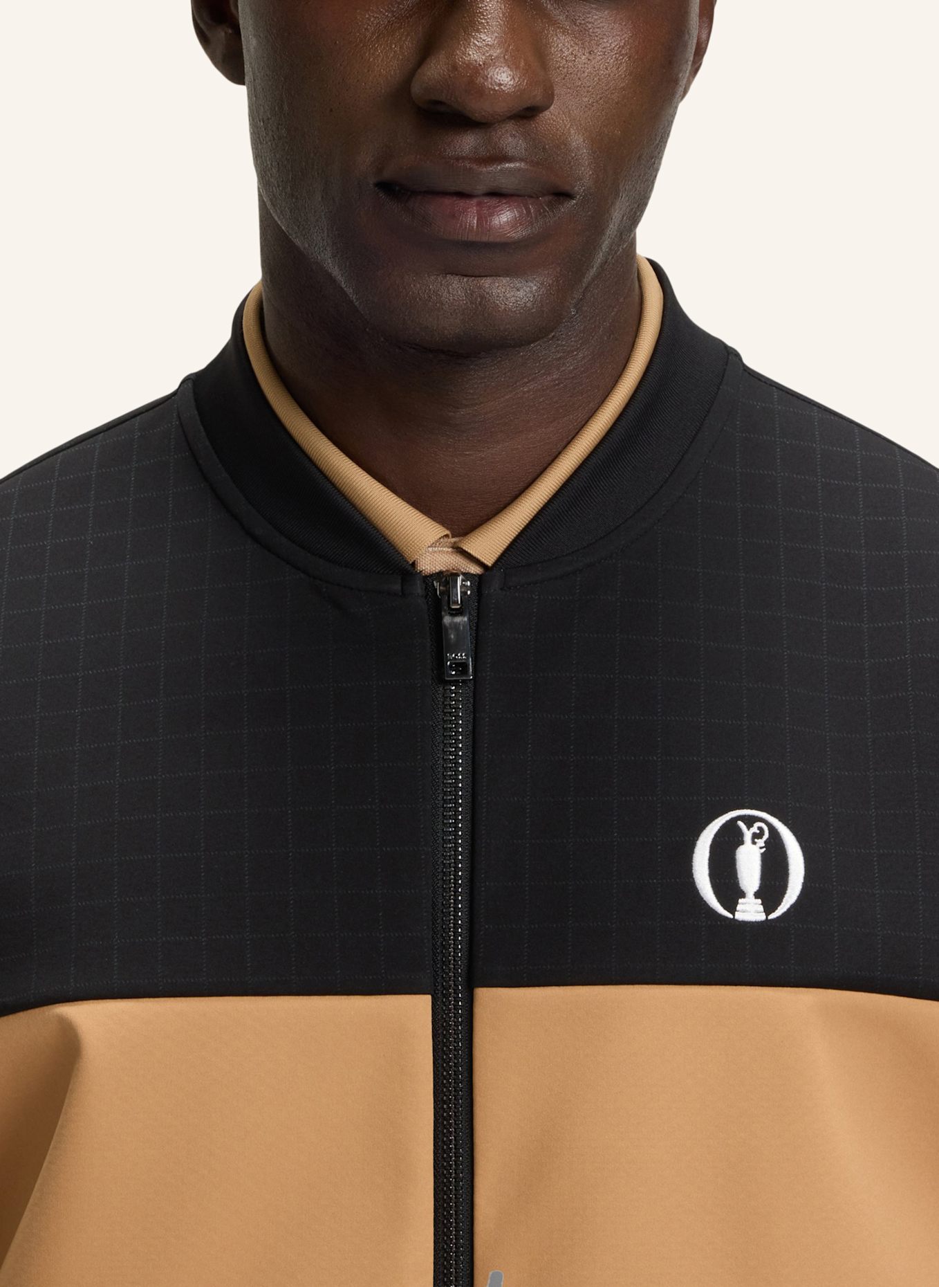BOSS Sweatshirt SOFTSHEL THE OPEN25 Regular Fit: SCHWARZ